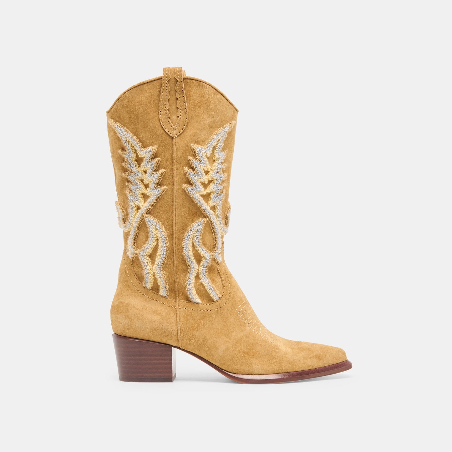 Vila Caramel Suede Boots