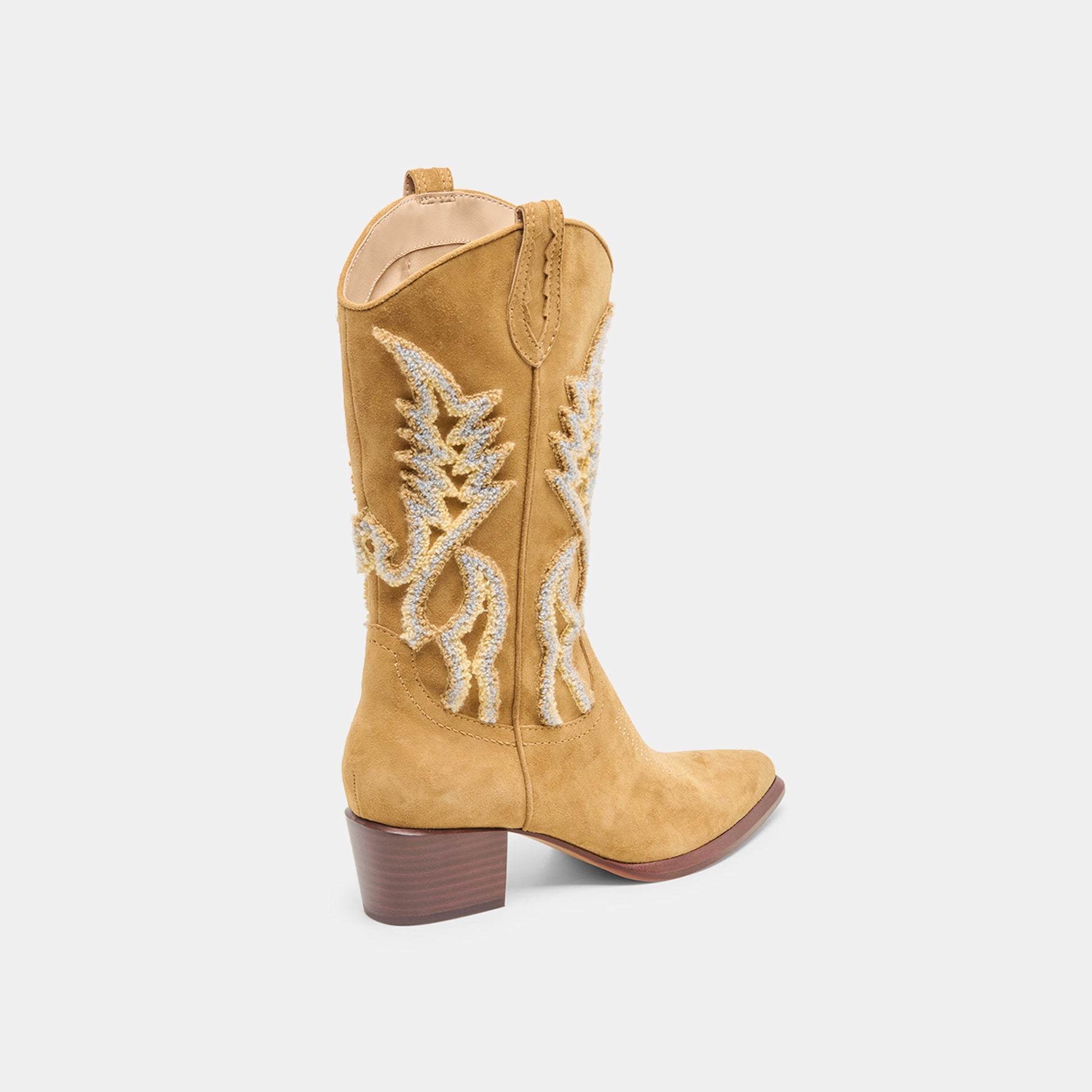 Vila Caramel Suede Boots