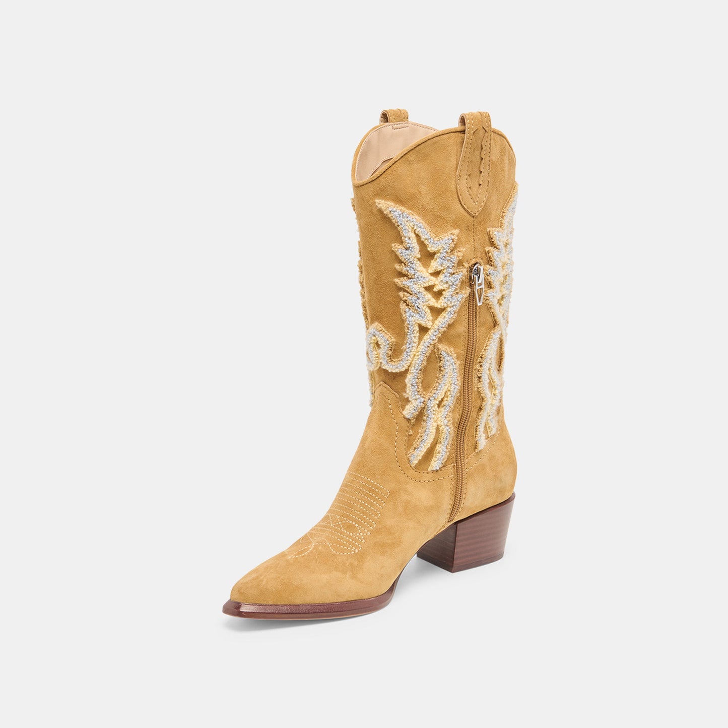Vila Caramel Suede Boots