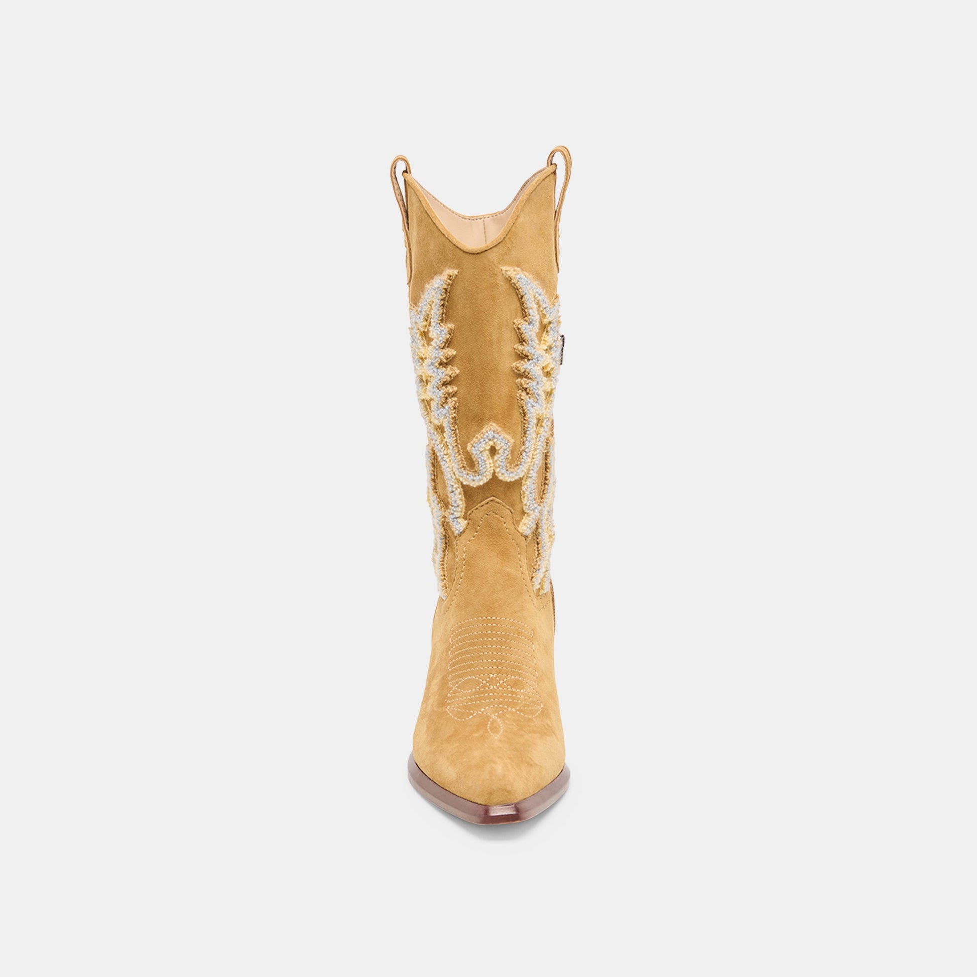 Vila Caramel Suede Boots