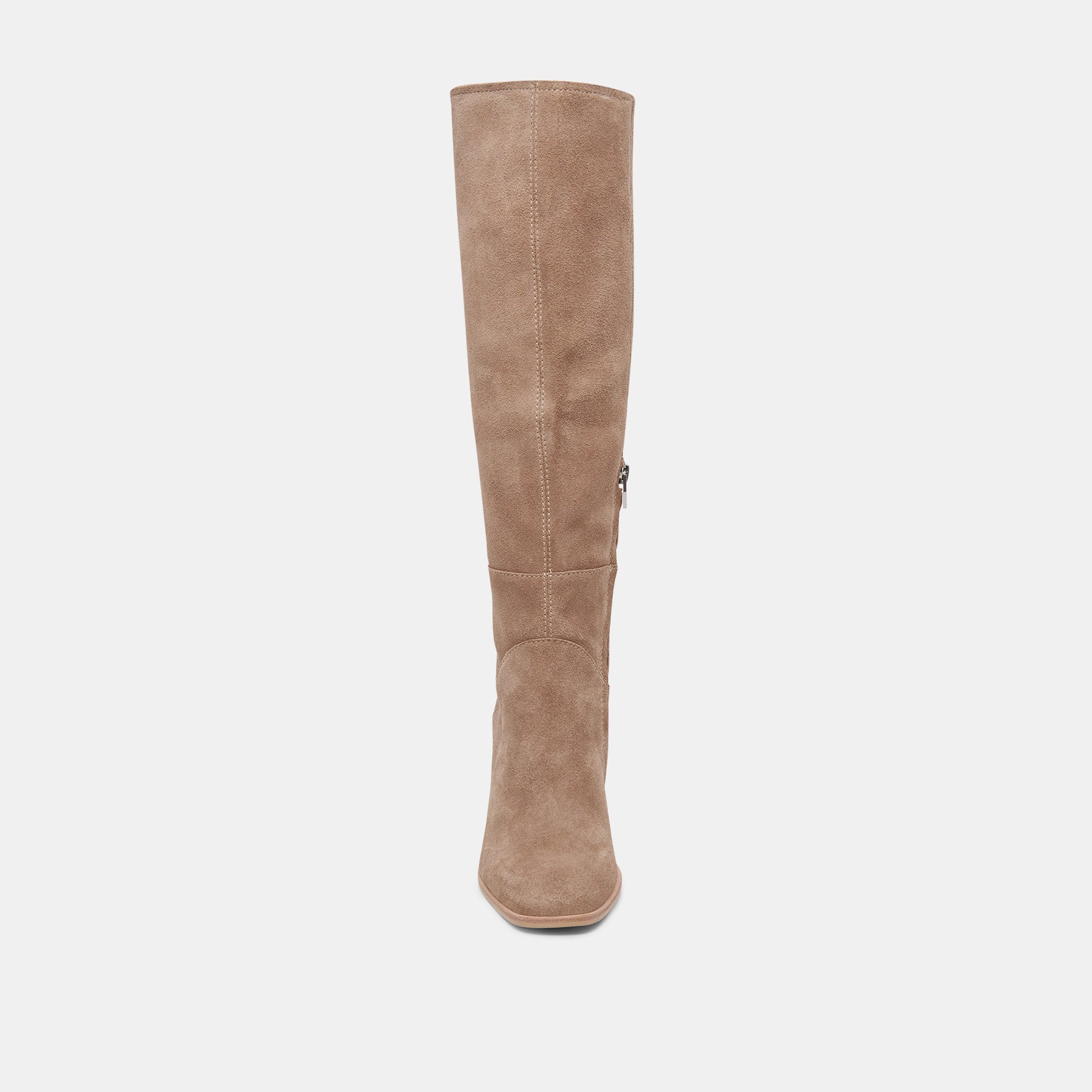 FYNN Boots Truffle Suede | Knee-High Truffle Suede Boots
 – Dolce Vita