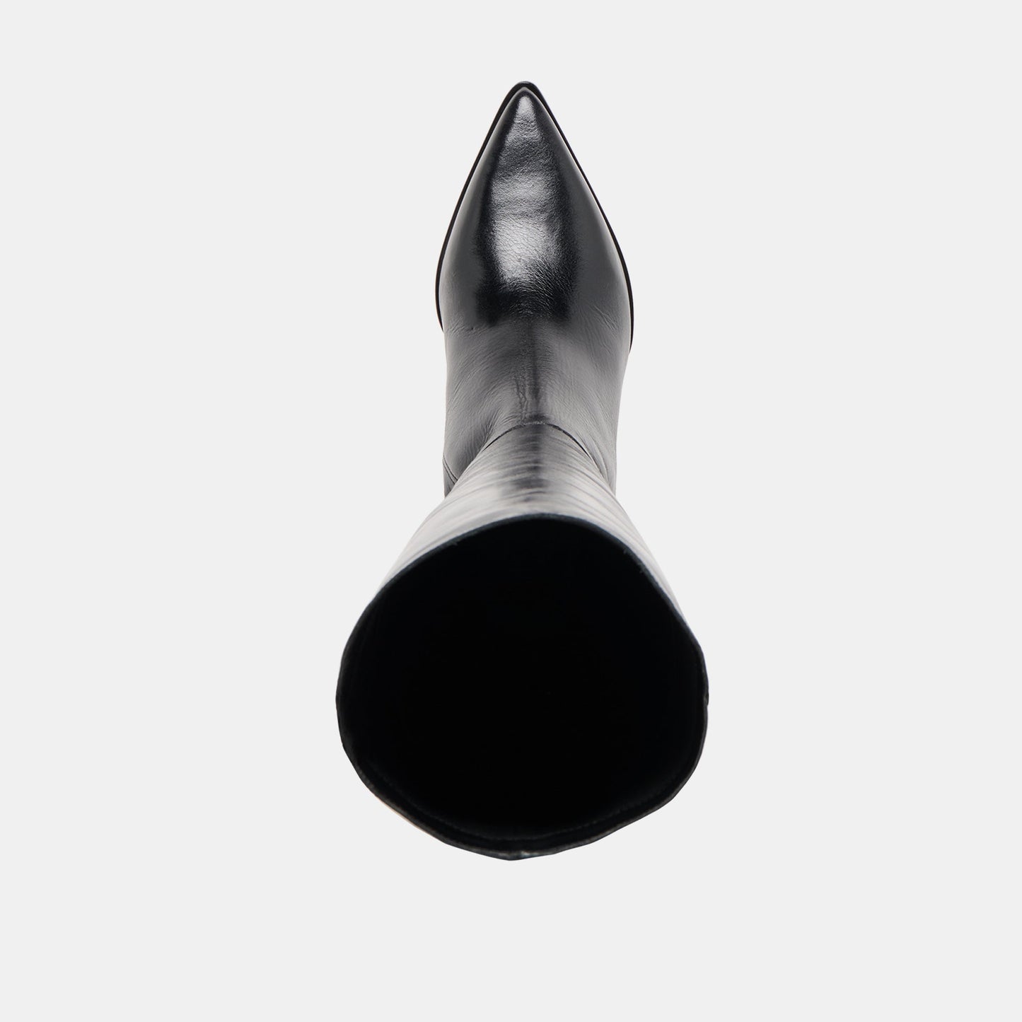 Kirson Black Leather Wide Calf Boots