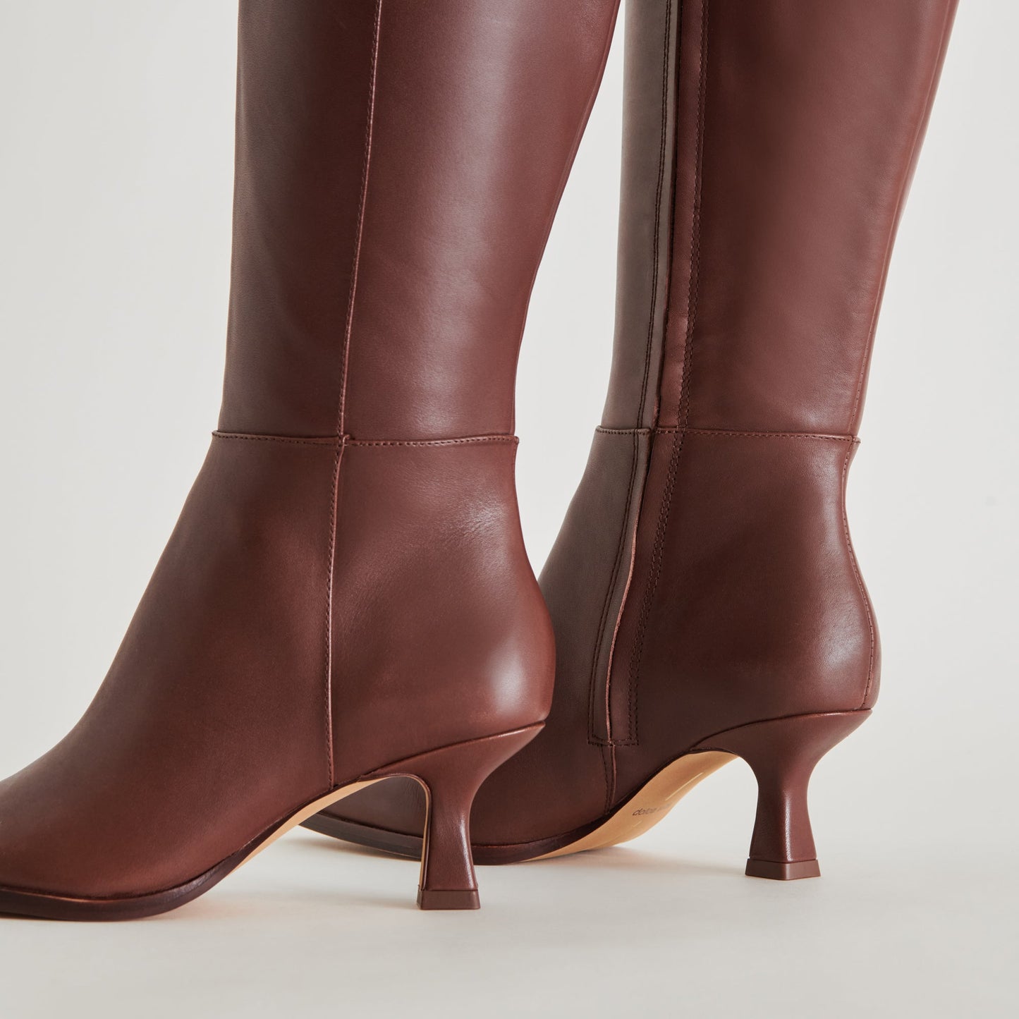 Auggie Wide Calf Boots | Chocolate Leather Boots by Dolce Vita