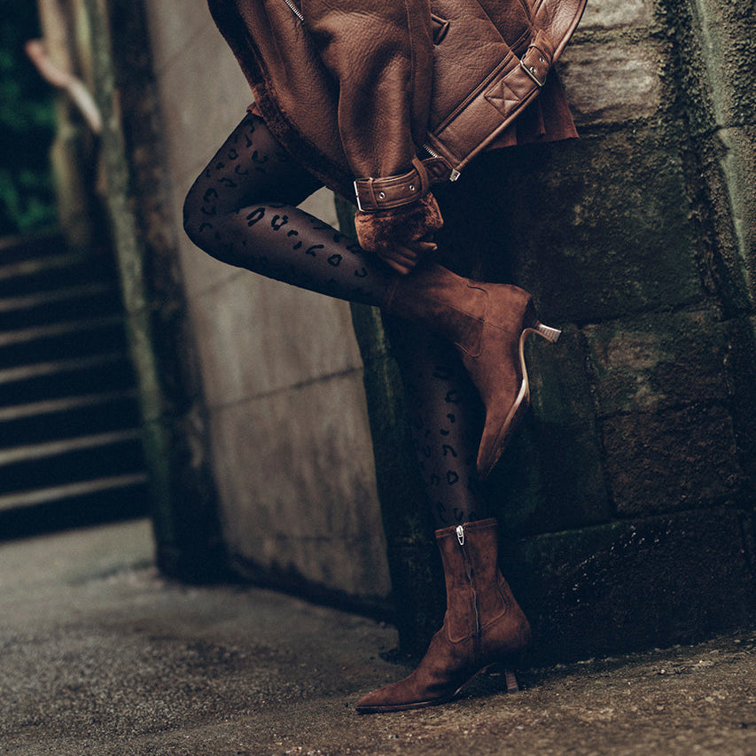 Arya Boots | Dark Brown Stella Suede Boots by Dolce Vita