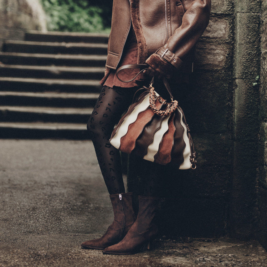 Arya Boots | Dark Brown Stella Suede Boots by Dolce Vita