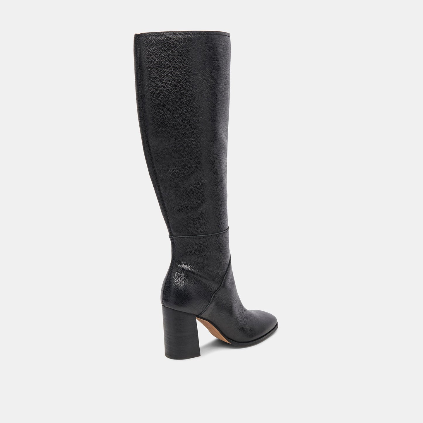 FYNN Wide Calf Boots Onyx Leather | Women's Onyx Knee-High Boots
 – Dolce Vita