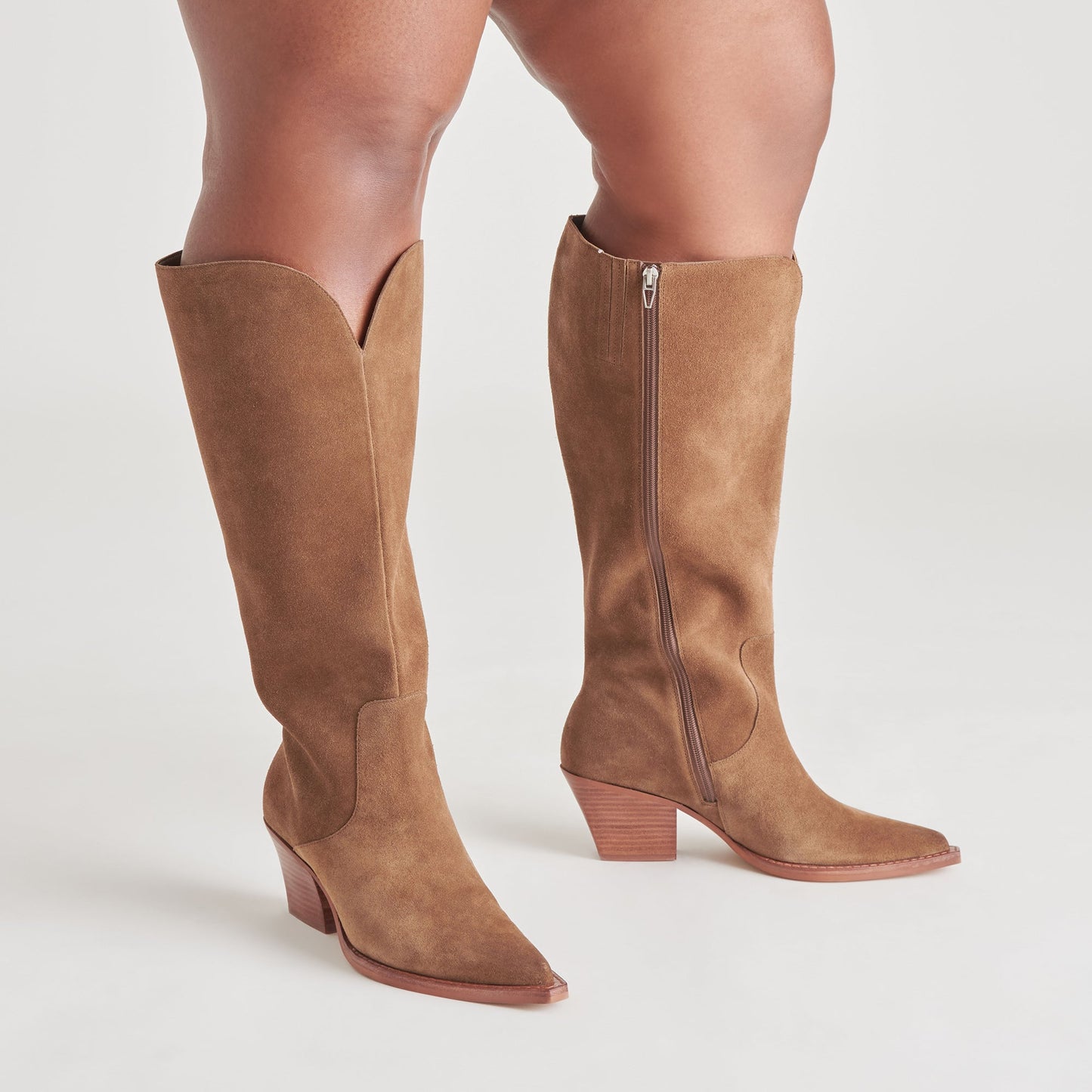 Raj Extra Wide Calf Brown Suede Boots | Suede Wide Calf Boots
 – Dolce Vita