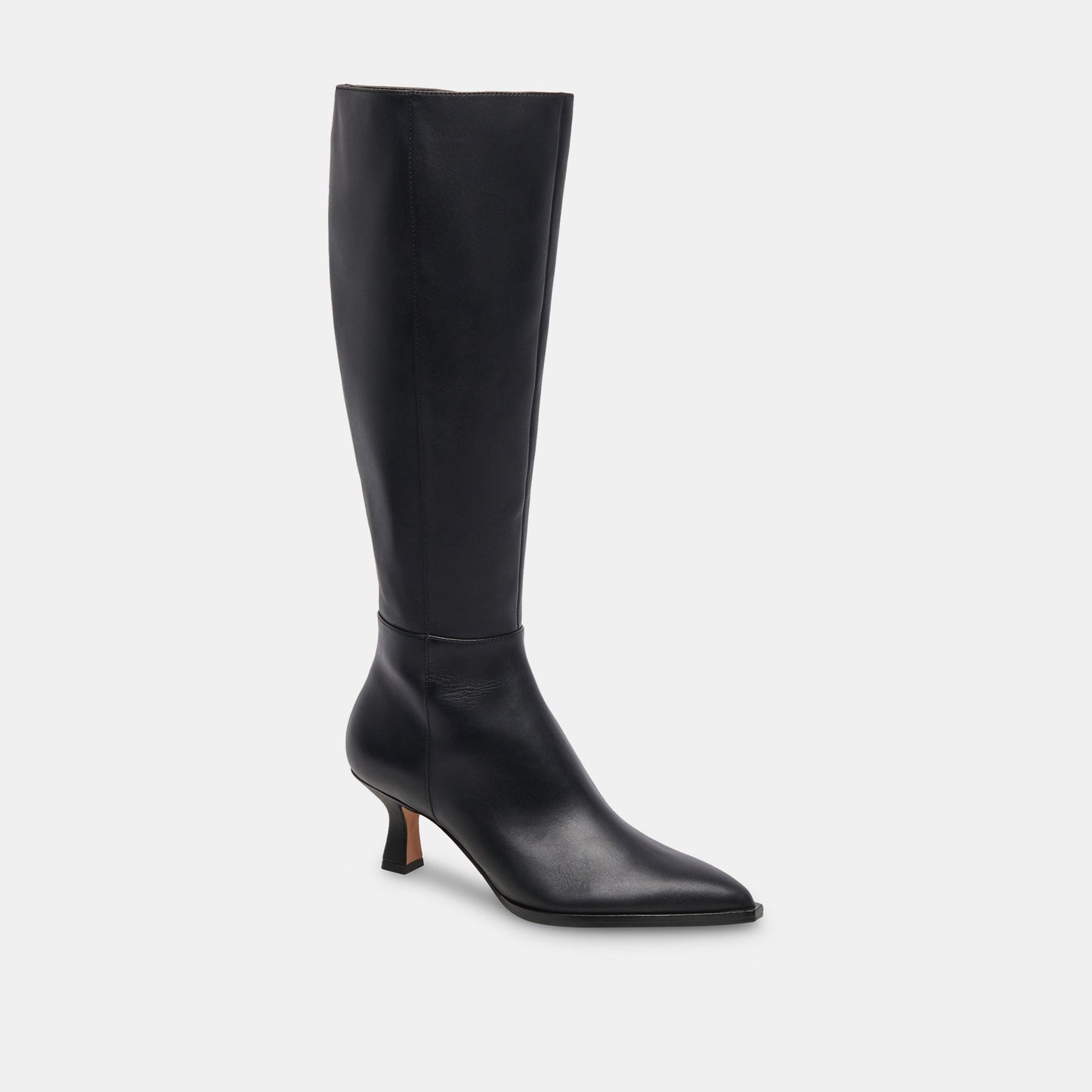 Auggie Wide Calf Boots | Black Leather Boots by Dolce Vita