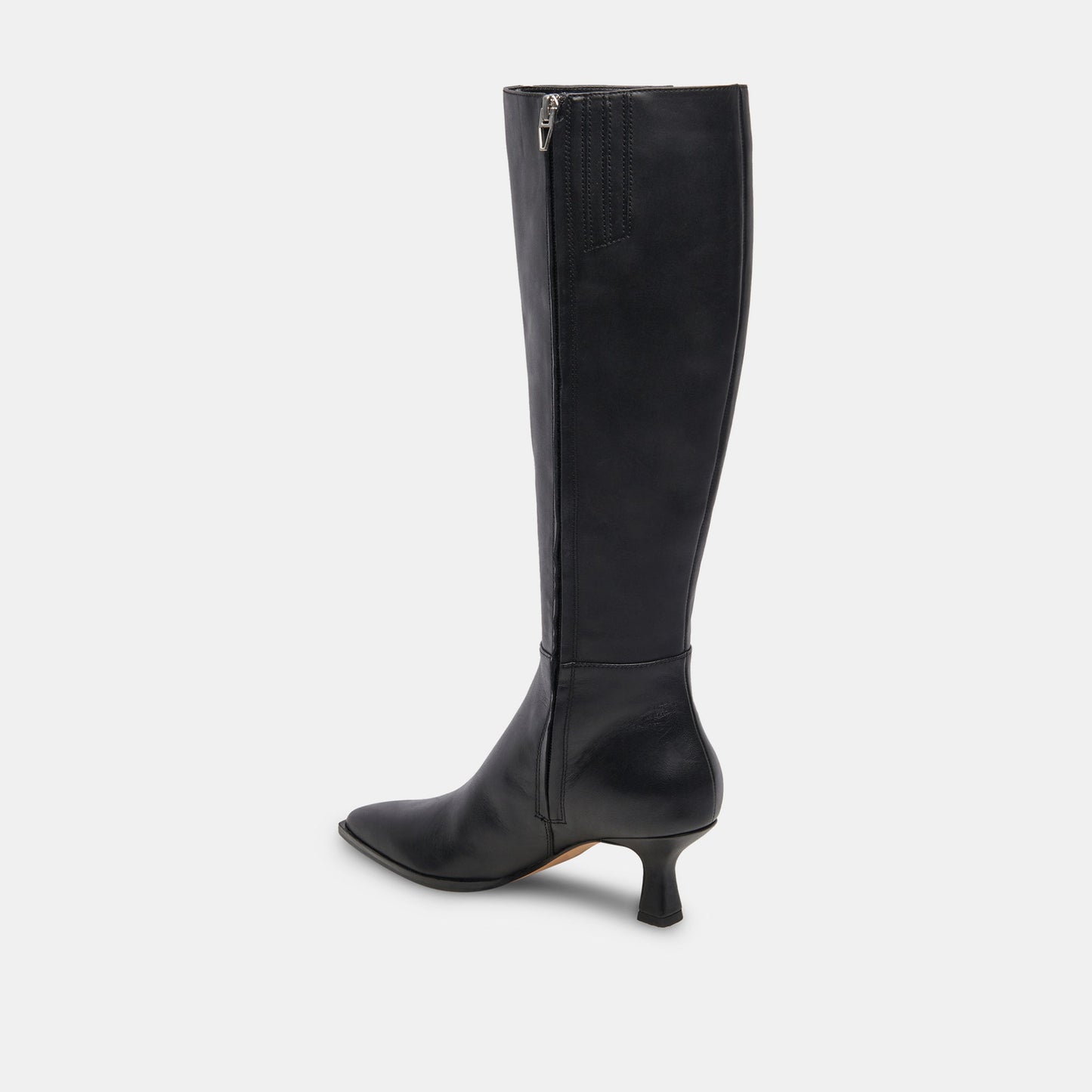 Auggie Wide Calf Boots | Black Leather Boots by Dolce Vita