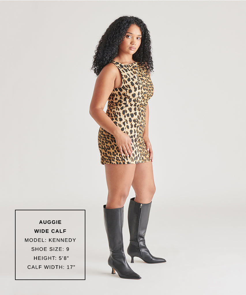 Auggie Wide Calf Boots | Black Leather Boots by Dolce Vita
