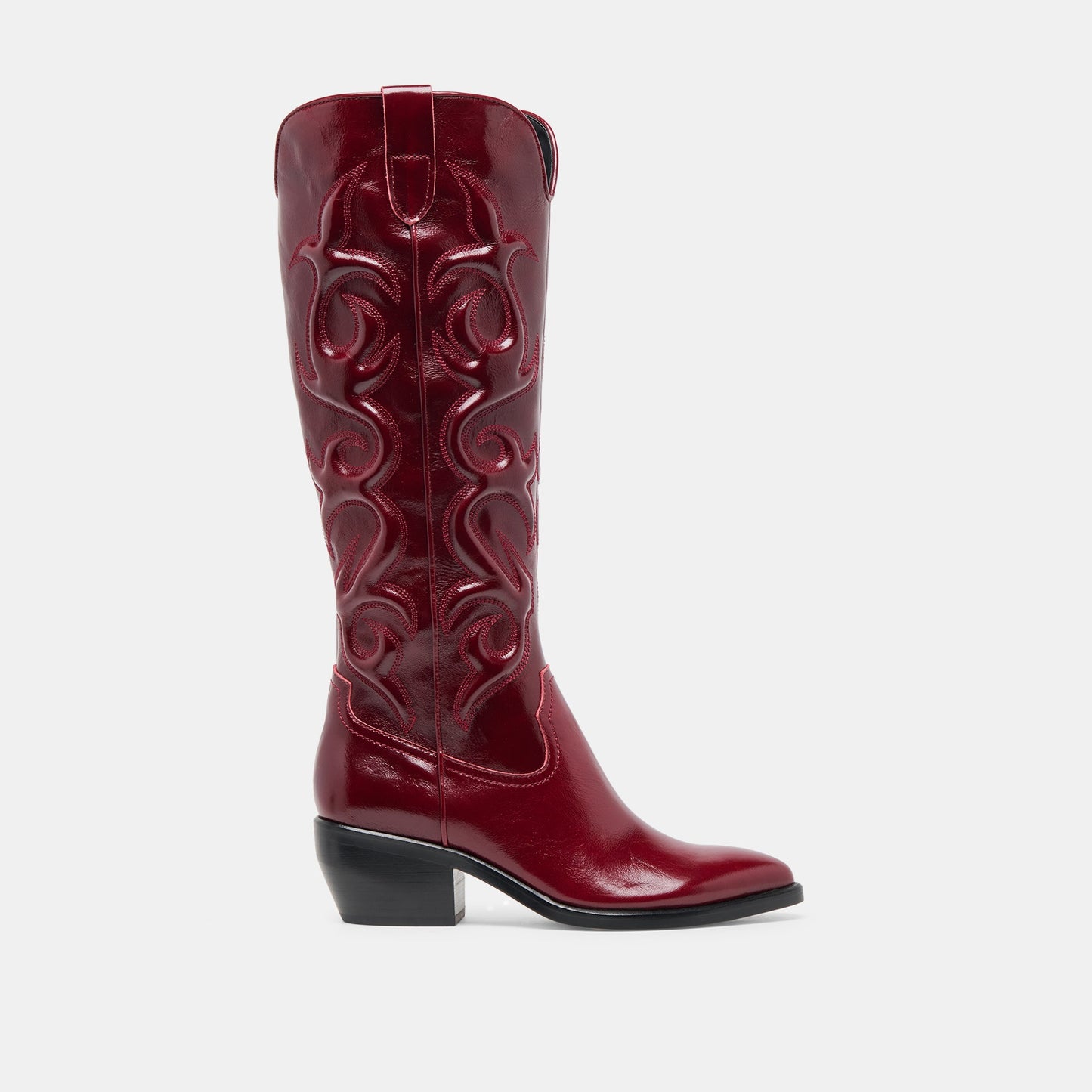 Mirla Oxblood Leather Boots