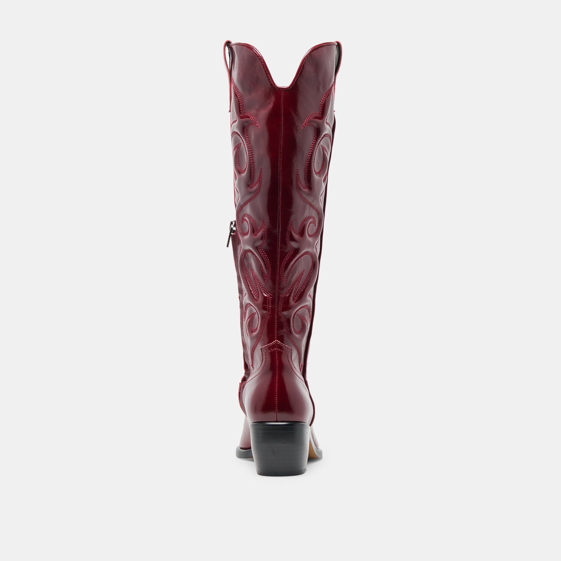 Mirla Oxblood Leather Boots