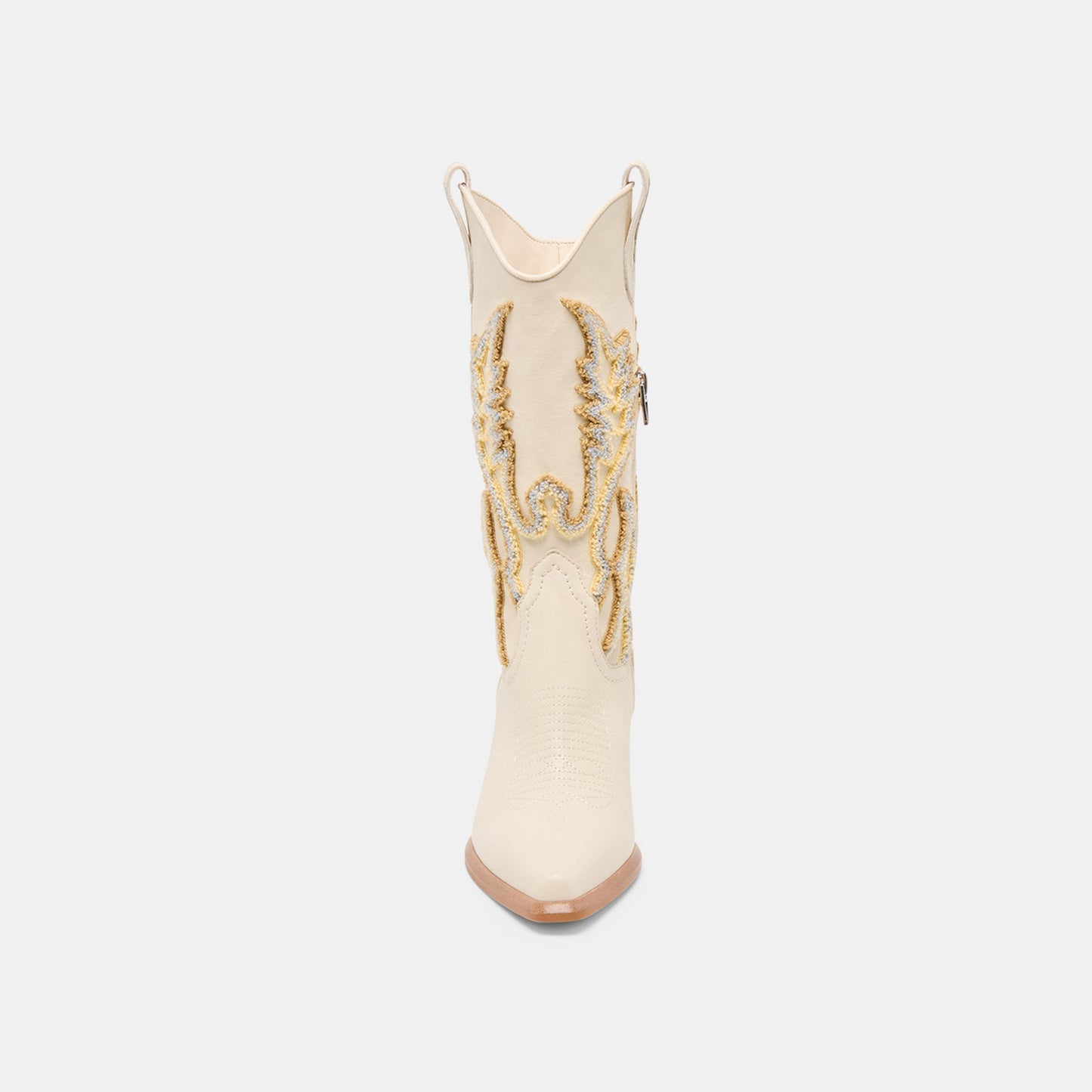 Vila Ivory Leather Boots