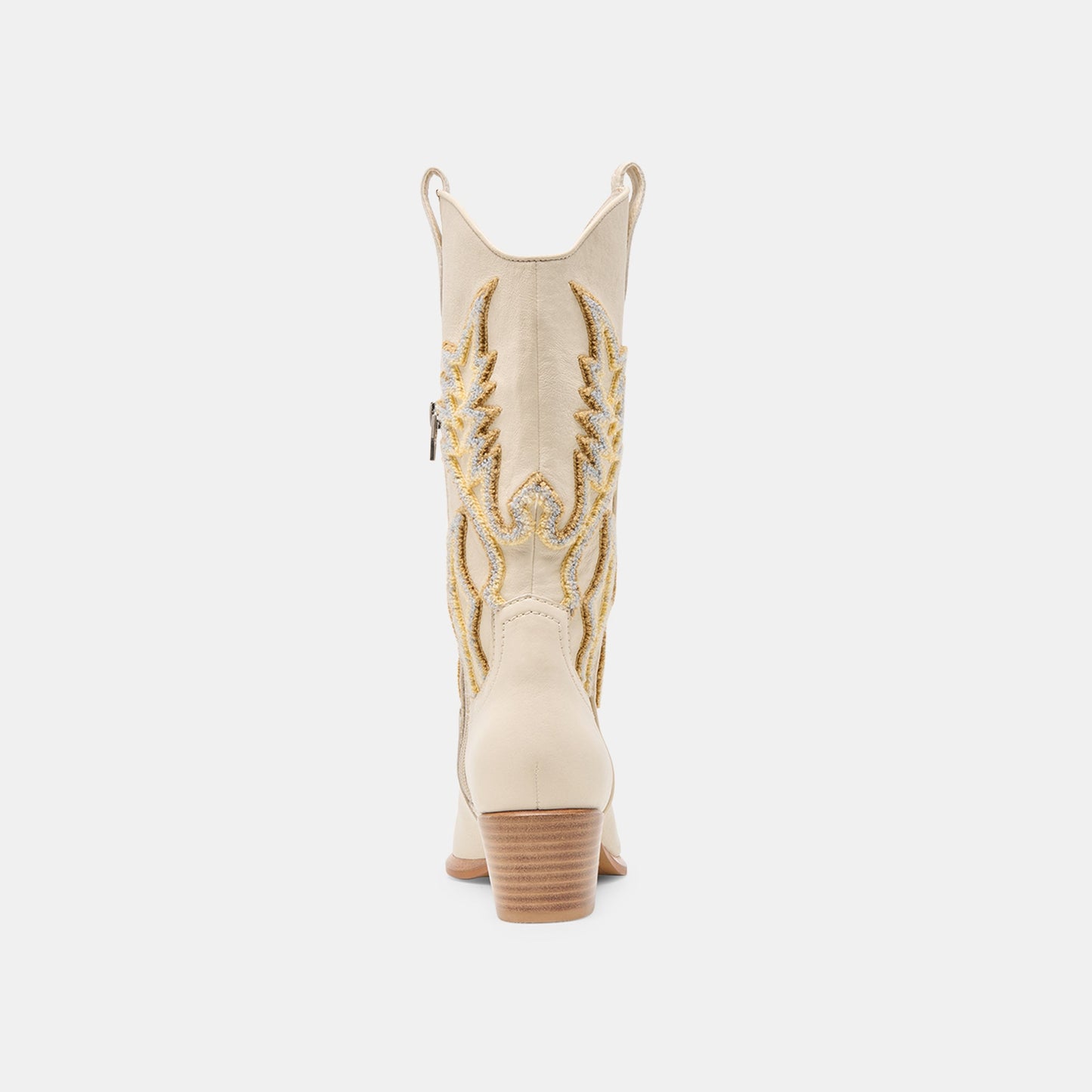 Vila Ivory Leather Boots