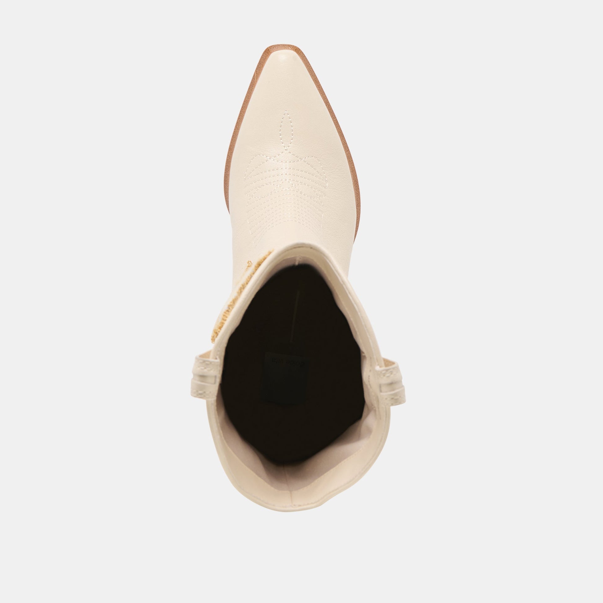 Vila Ivory Leather Boots