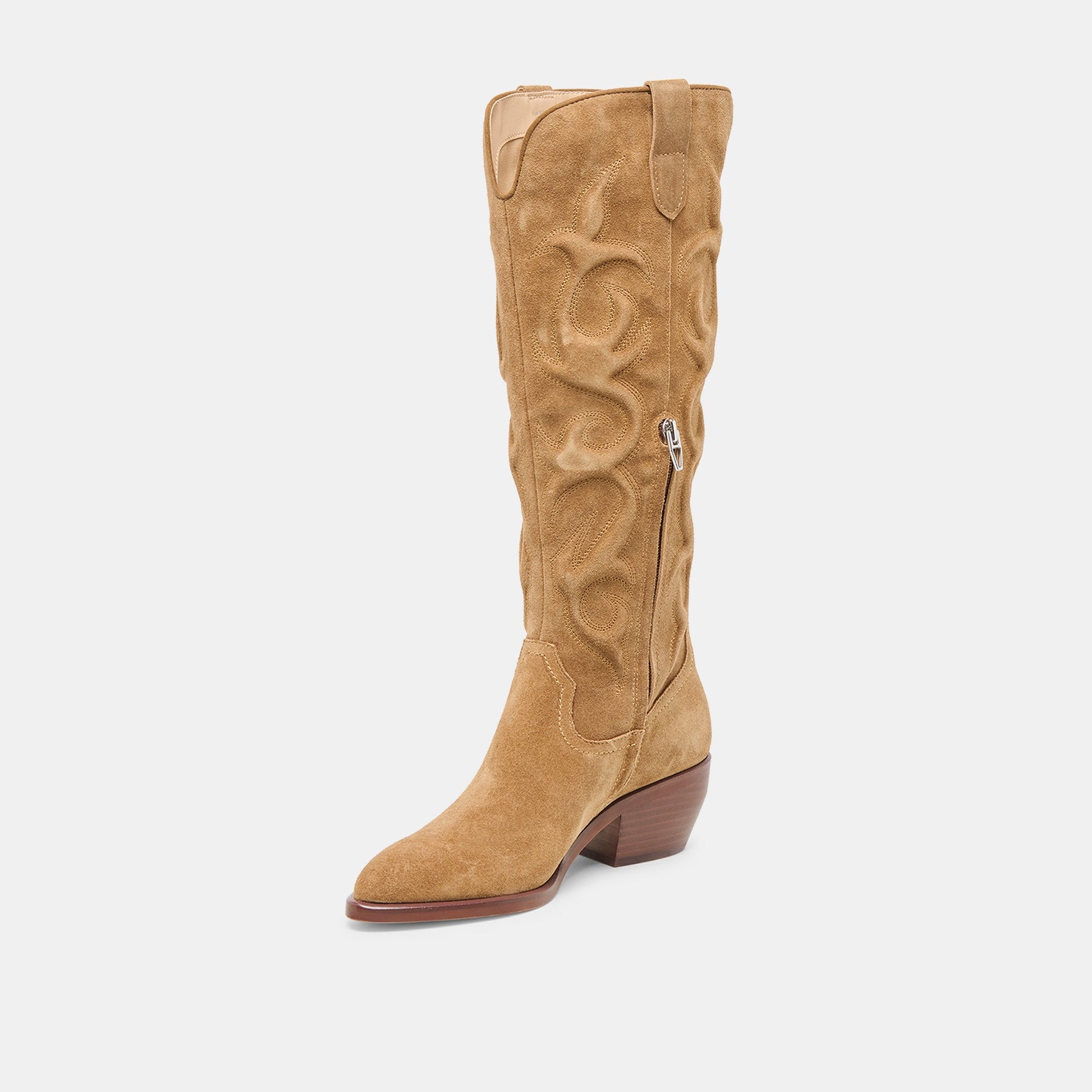 Mirla Lt Brown Suede Boots