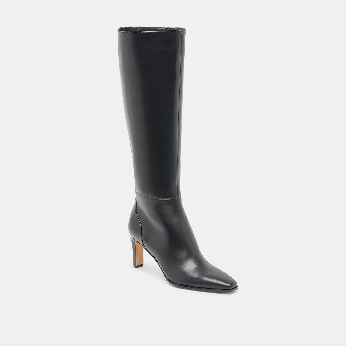 Emmi Black Leather Extra Wide Calf Boots