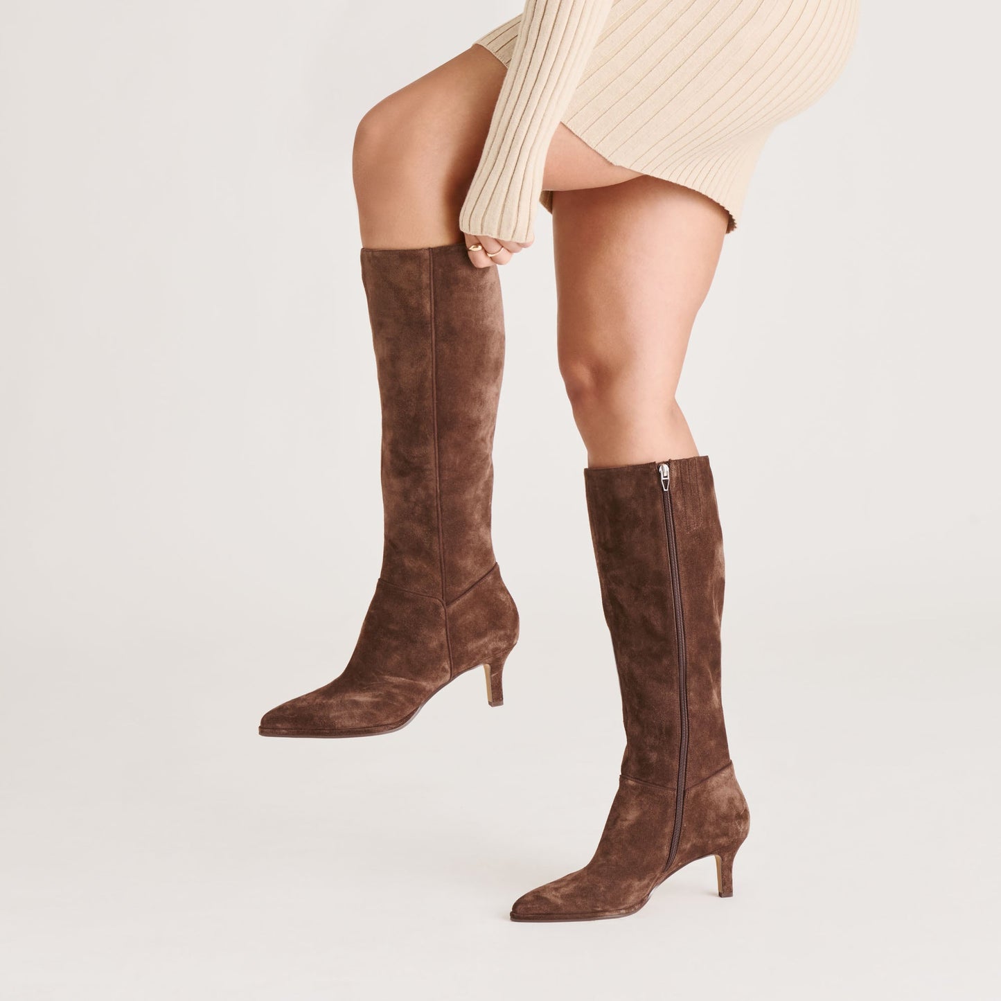 Aldy Dk Brown Suede Boots