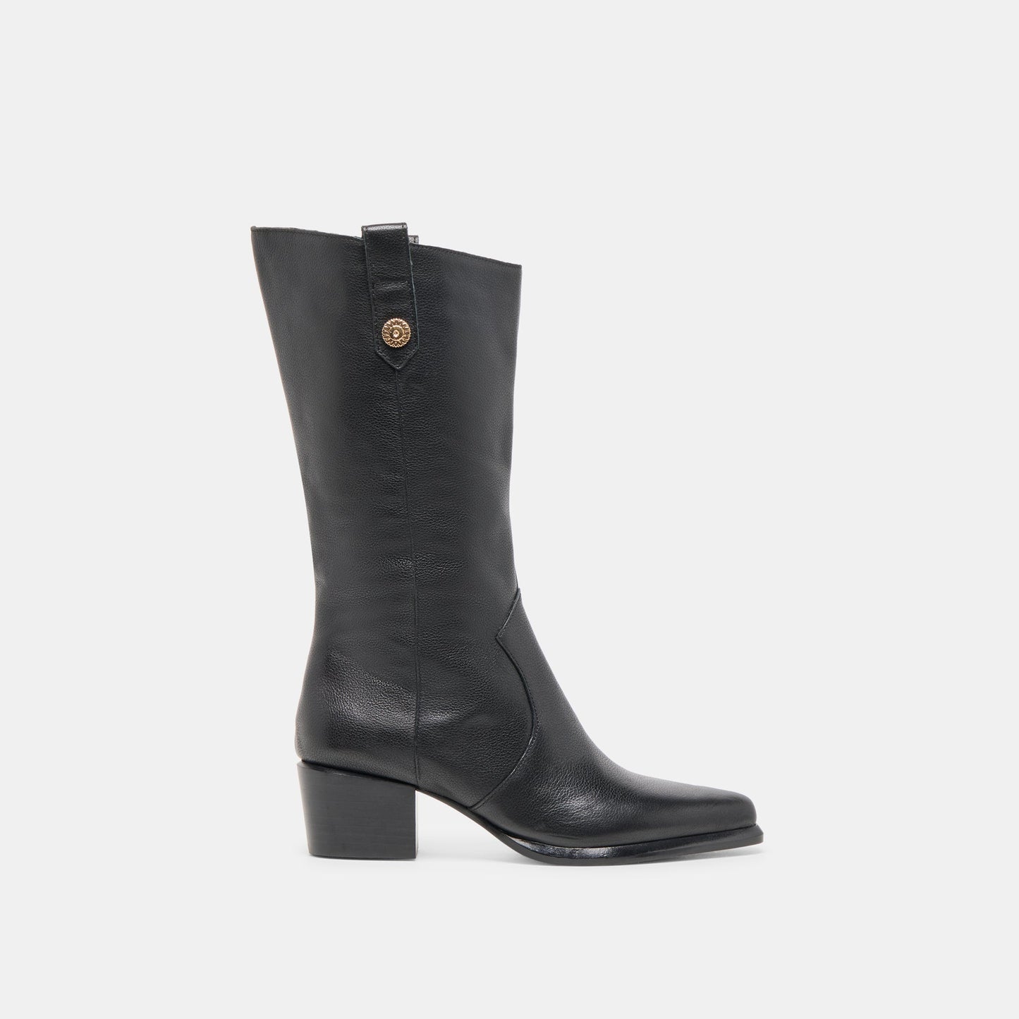 Vern Black Leather Boots
