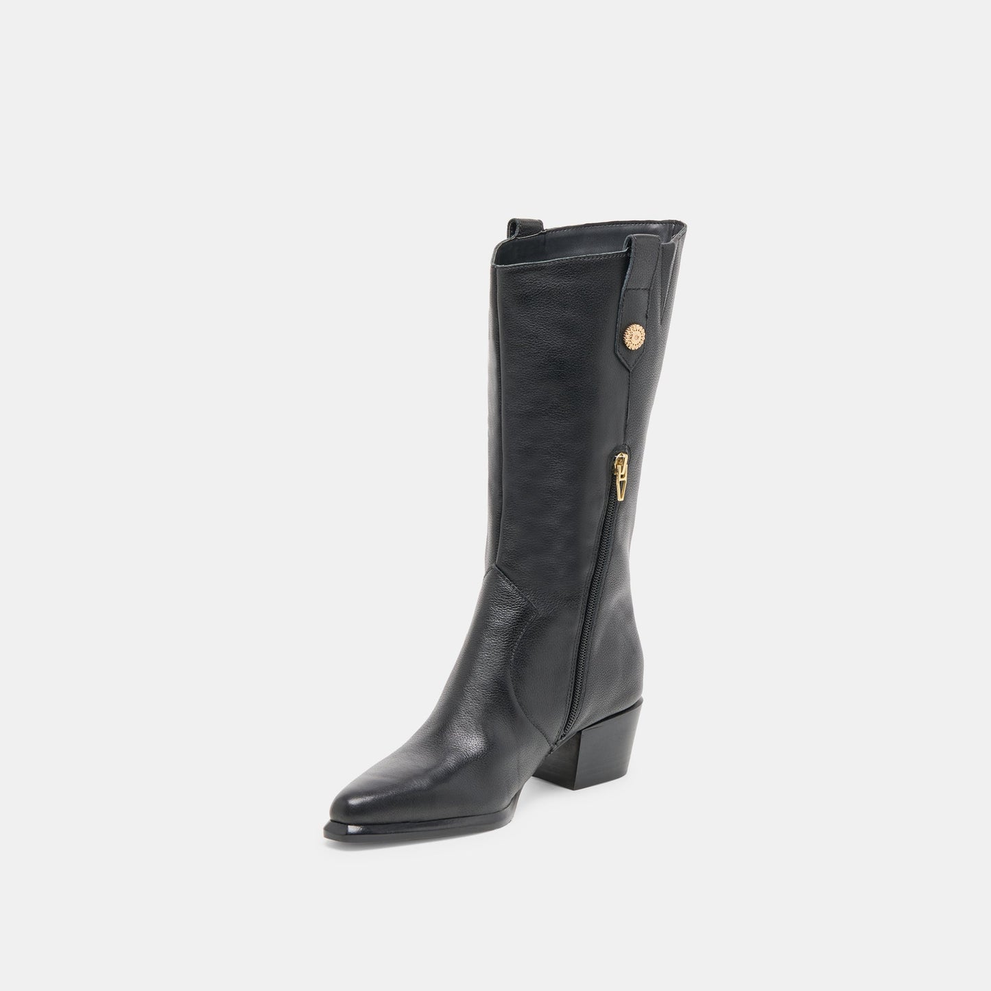 Vern Black Leather Boots