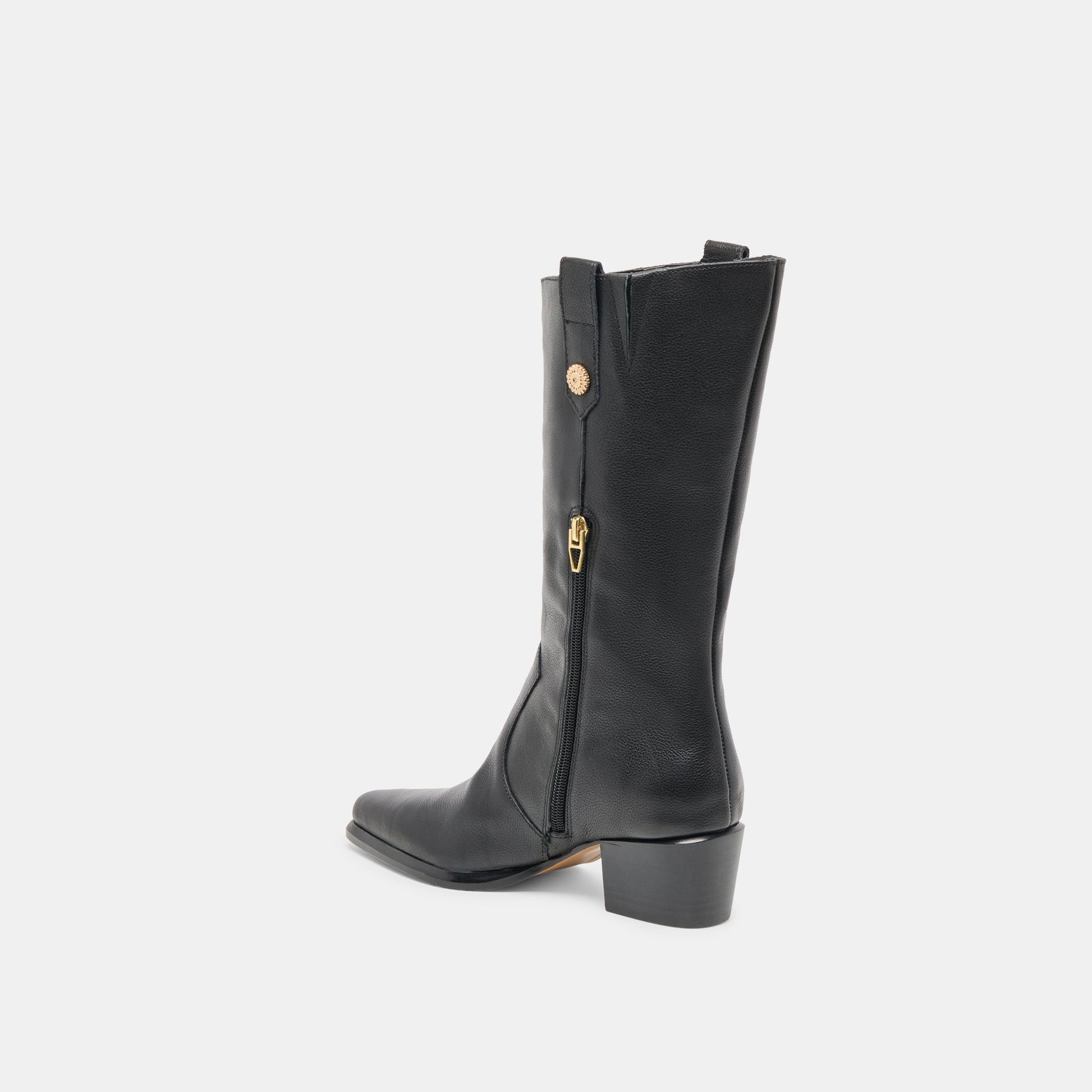 Vern Black Leather Boots