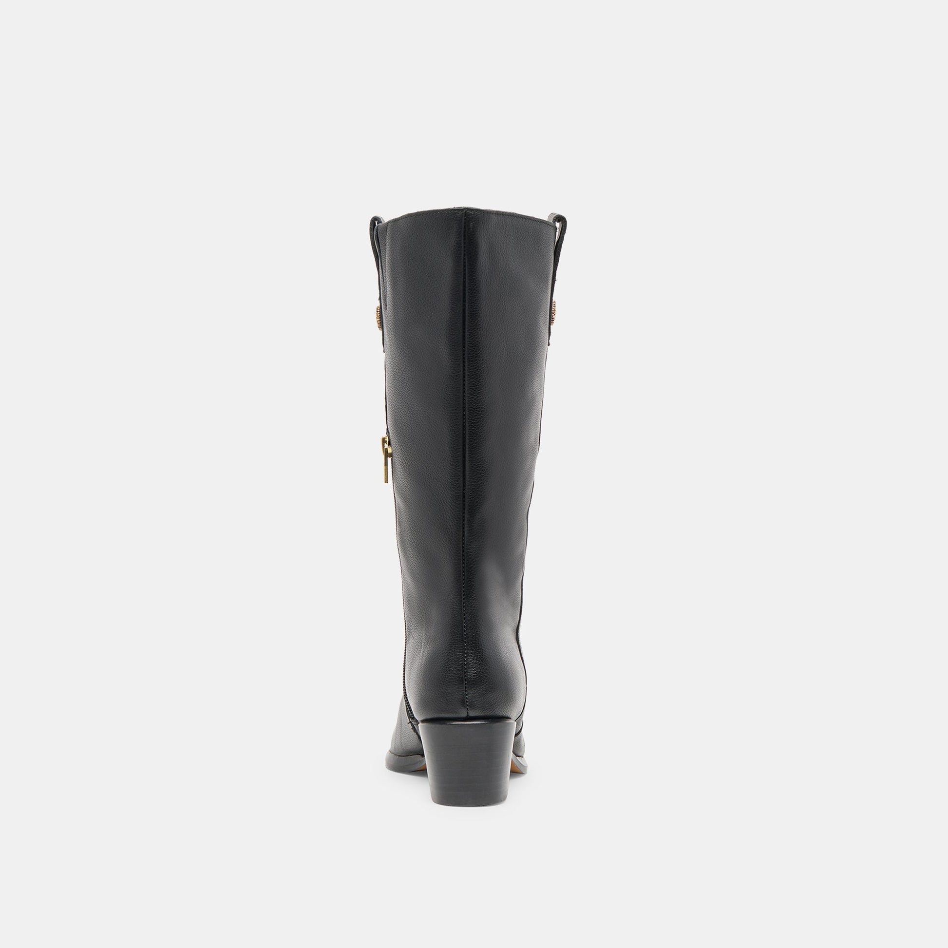 Vern Black Leather Boots