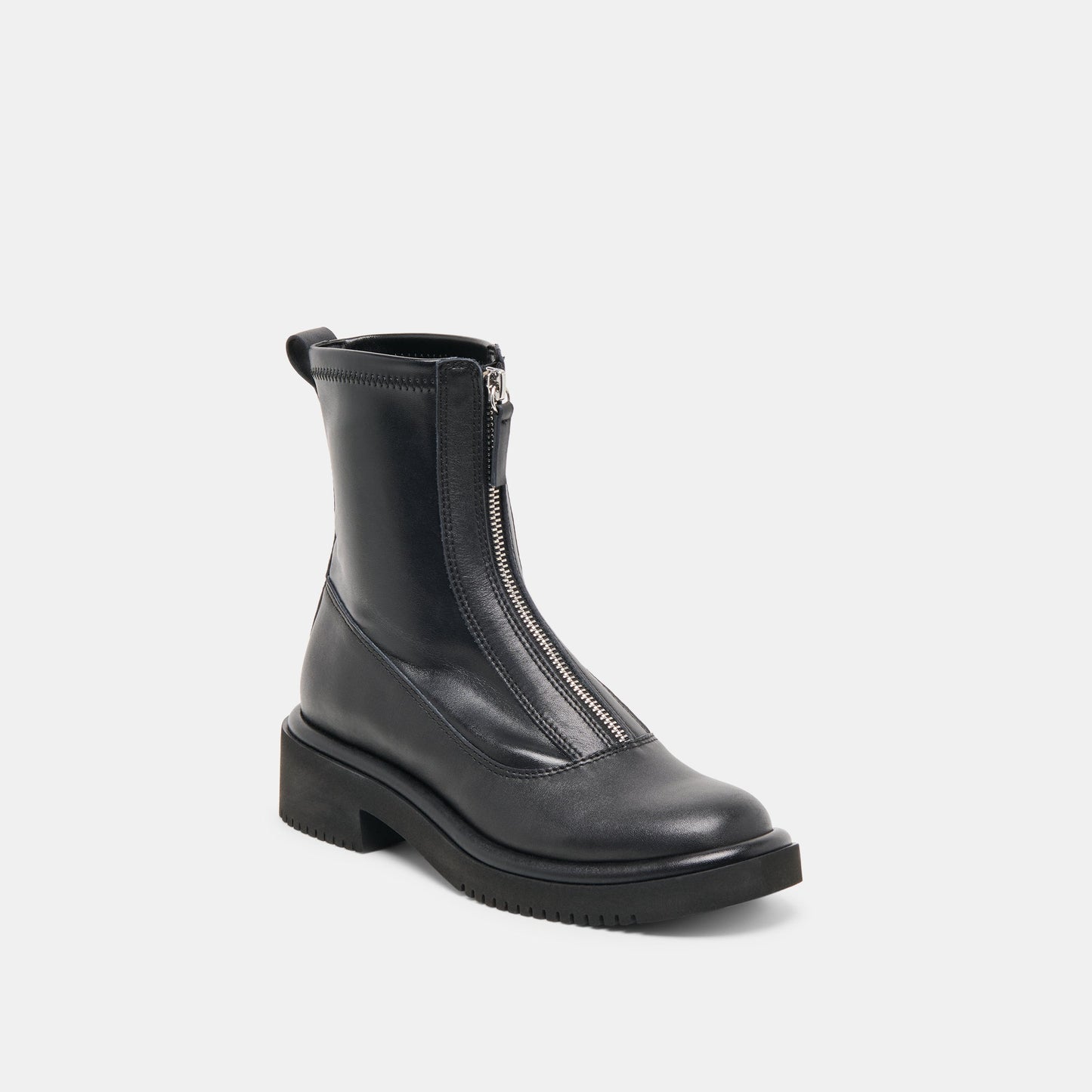 Shante Black Leather Boots