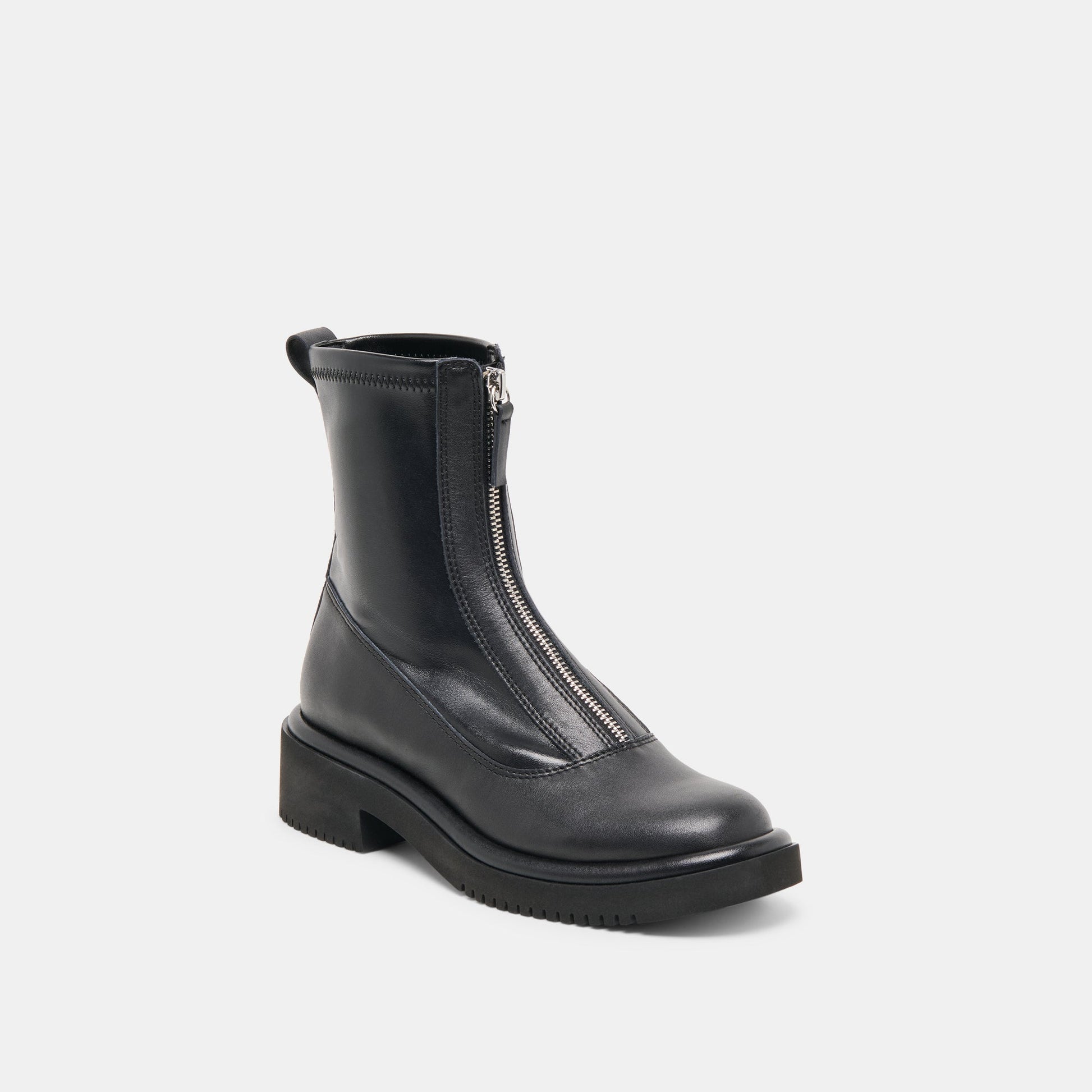 Shante Black Leather Boots