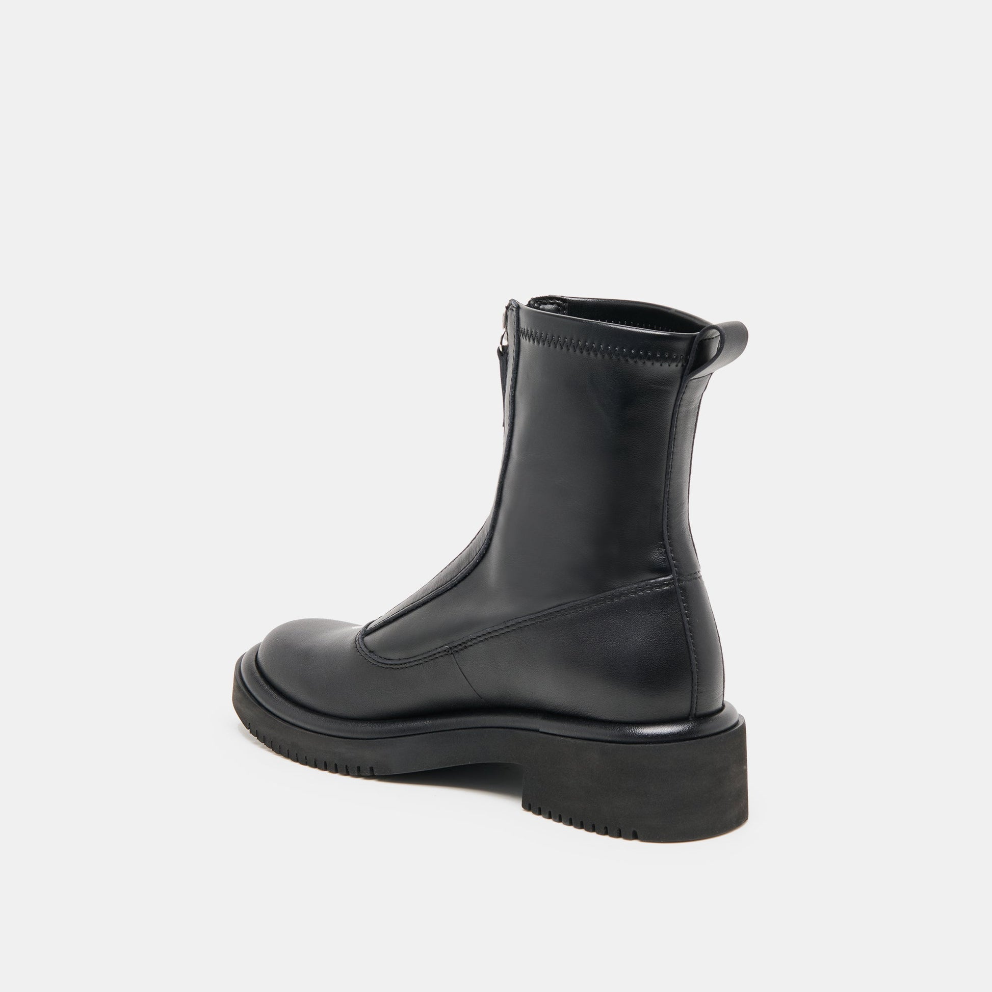 Shante Black Leather Boots