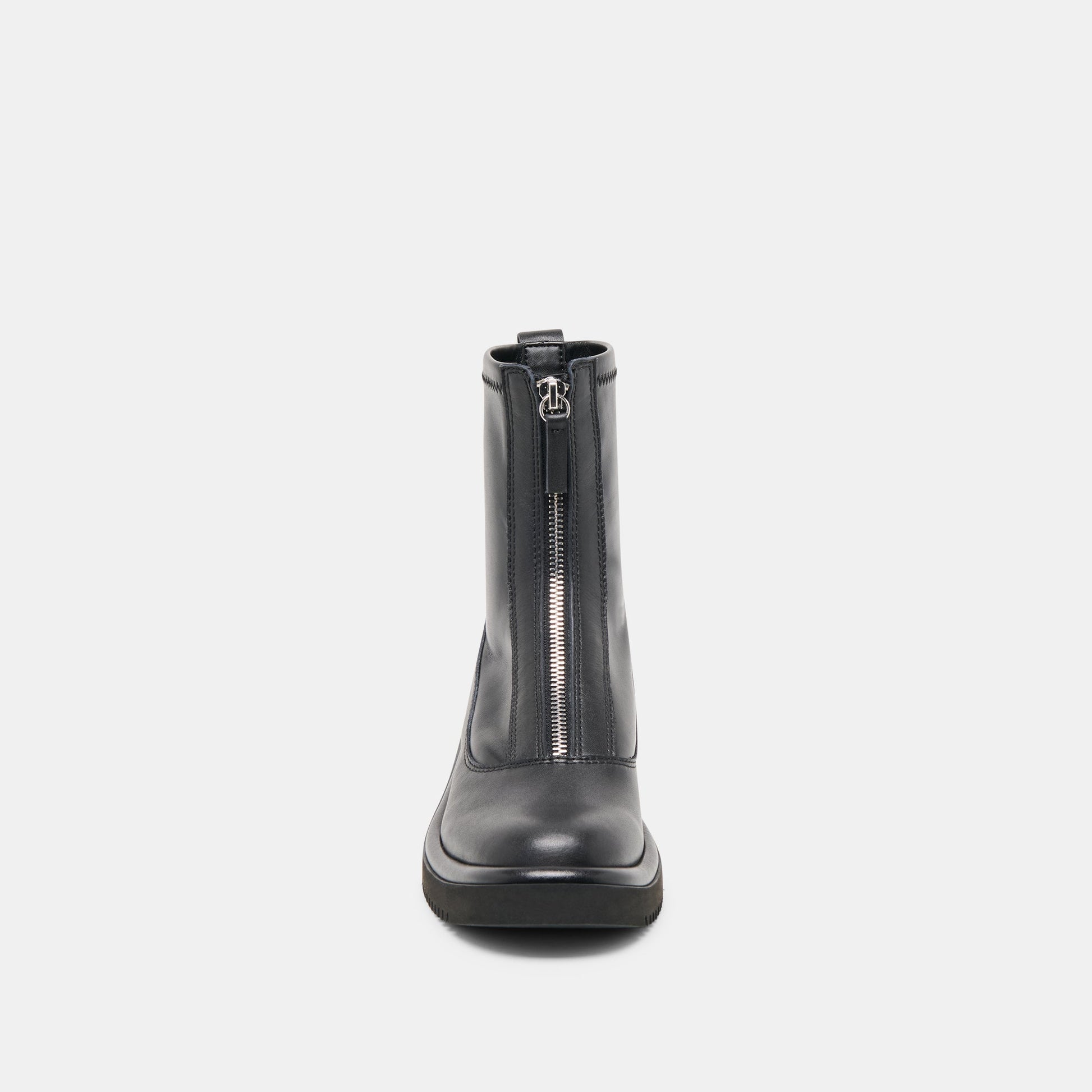 Shante Black Leather Boots
