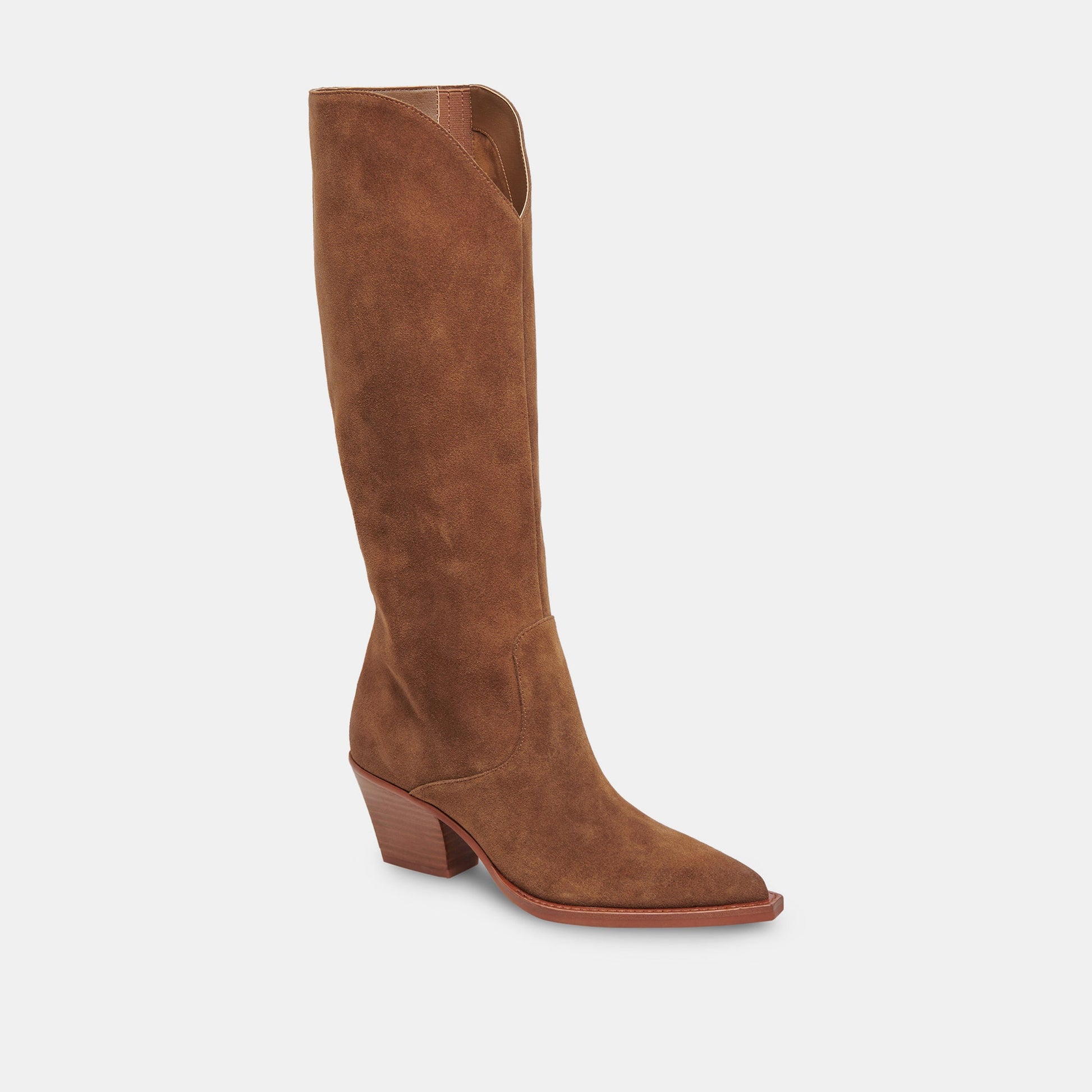 Raj Boots in Brown Suede | Women's Brown Suede Knee-High Boots
 – Dolce Vita