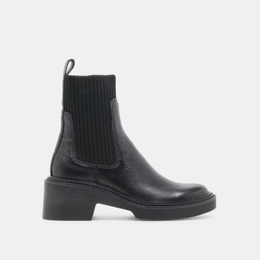 Hilora H2O Waterproof Black Leather Boots