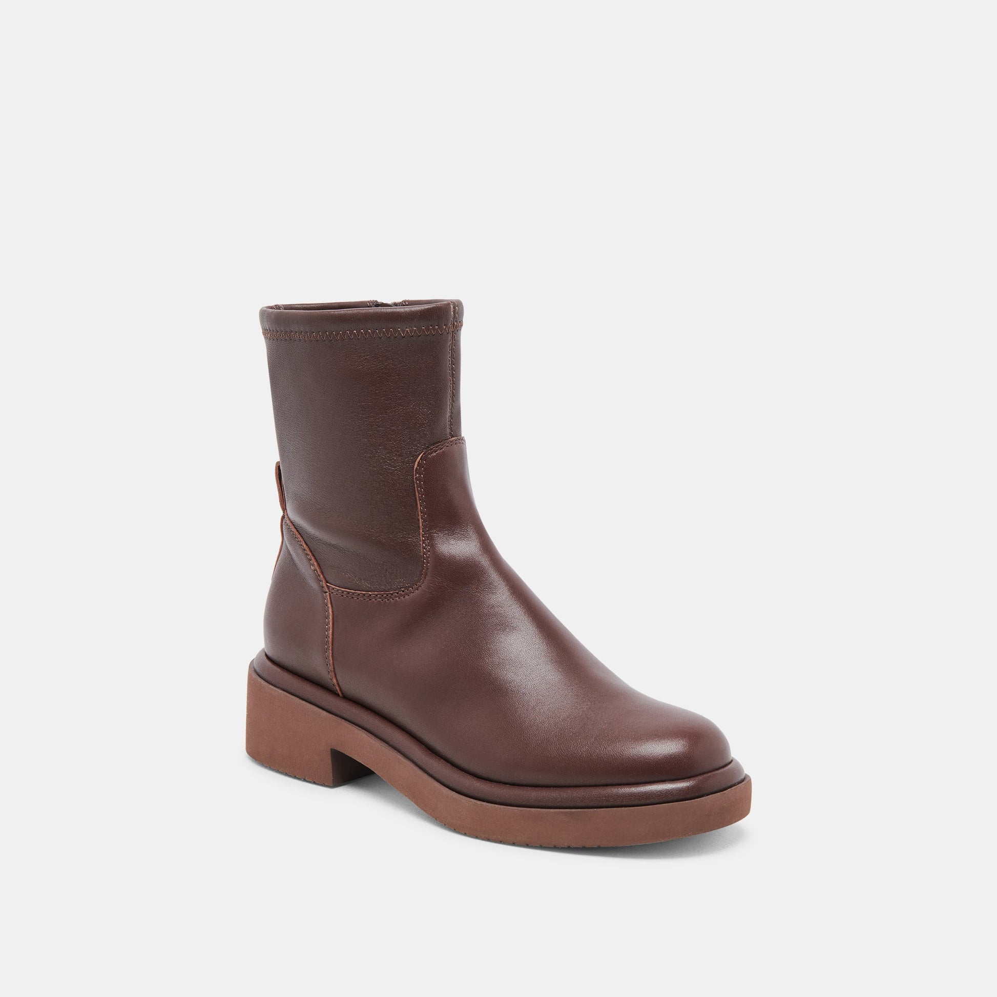 Simaya H2O Waterproof Mahogany Leather Boots