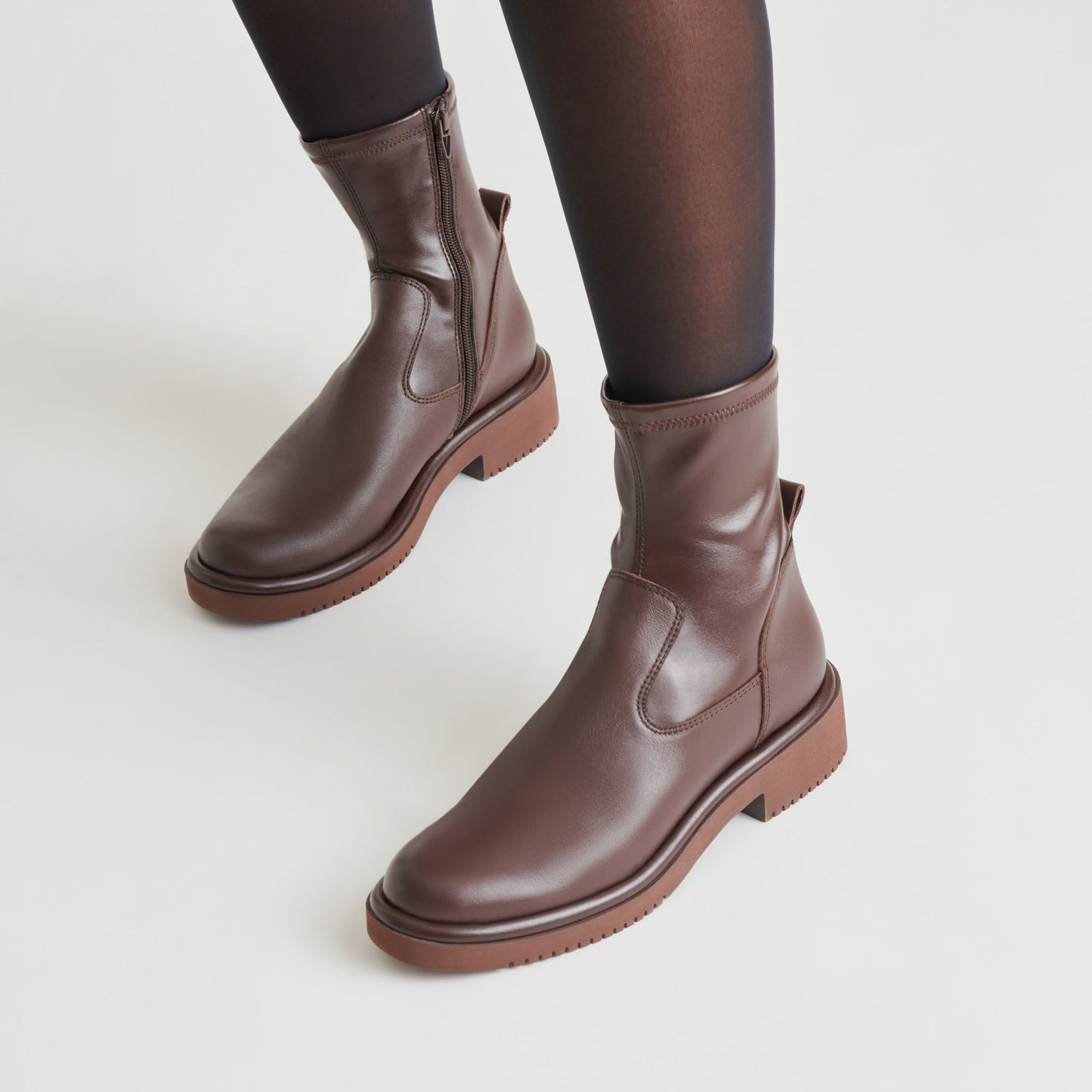 Simaya H2O Waterproof Mahogany Leather Boots