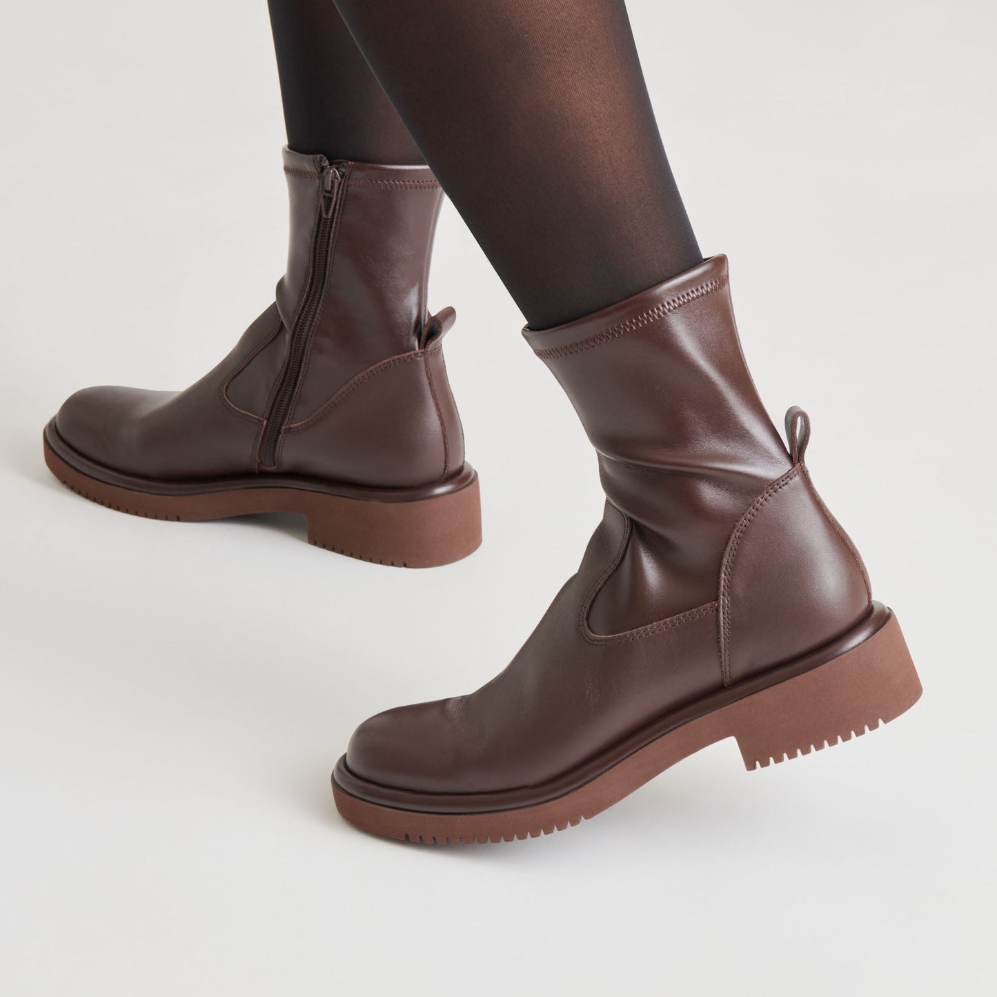 Simaya H2O Waterproof Mahogany Leather Boots