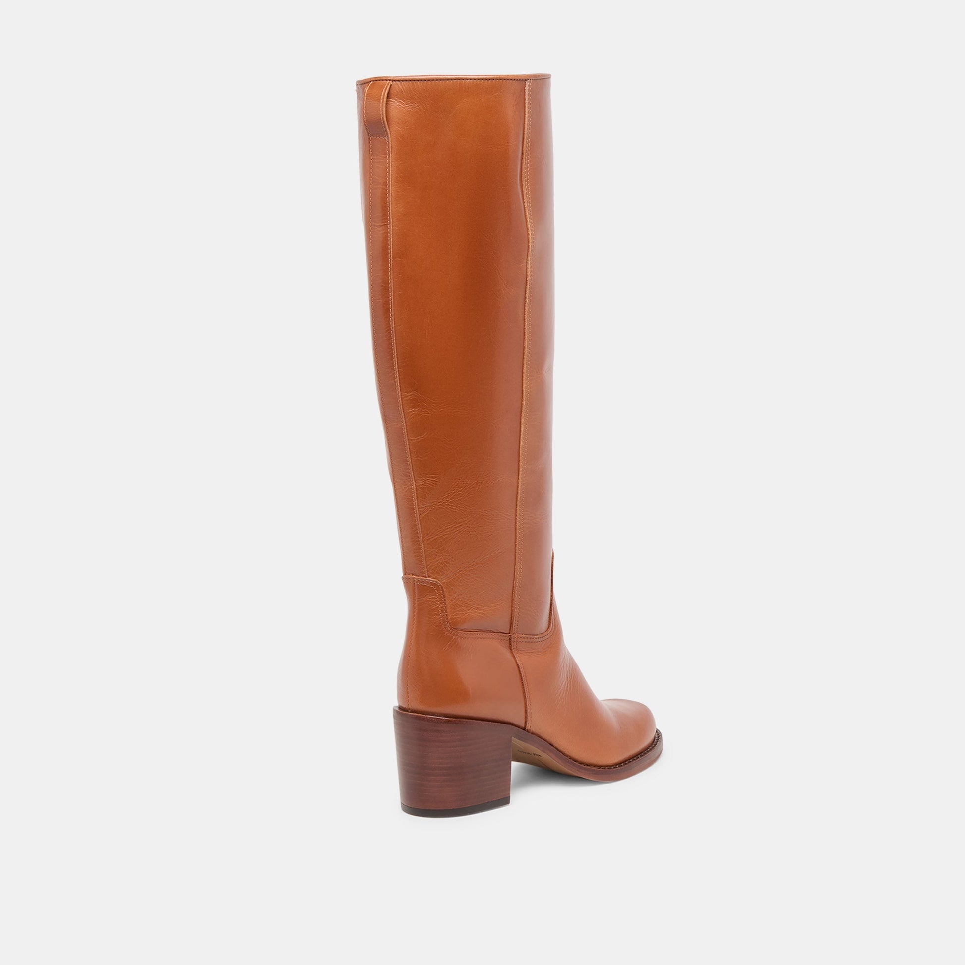 Lucyle Tan Leather Boots