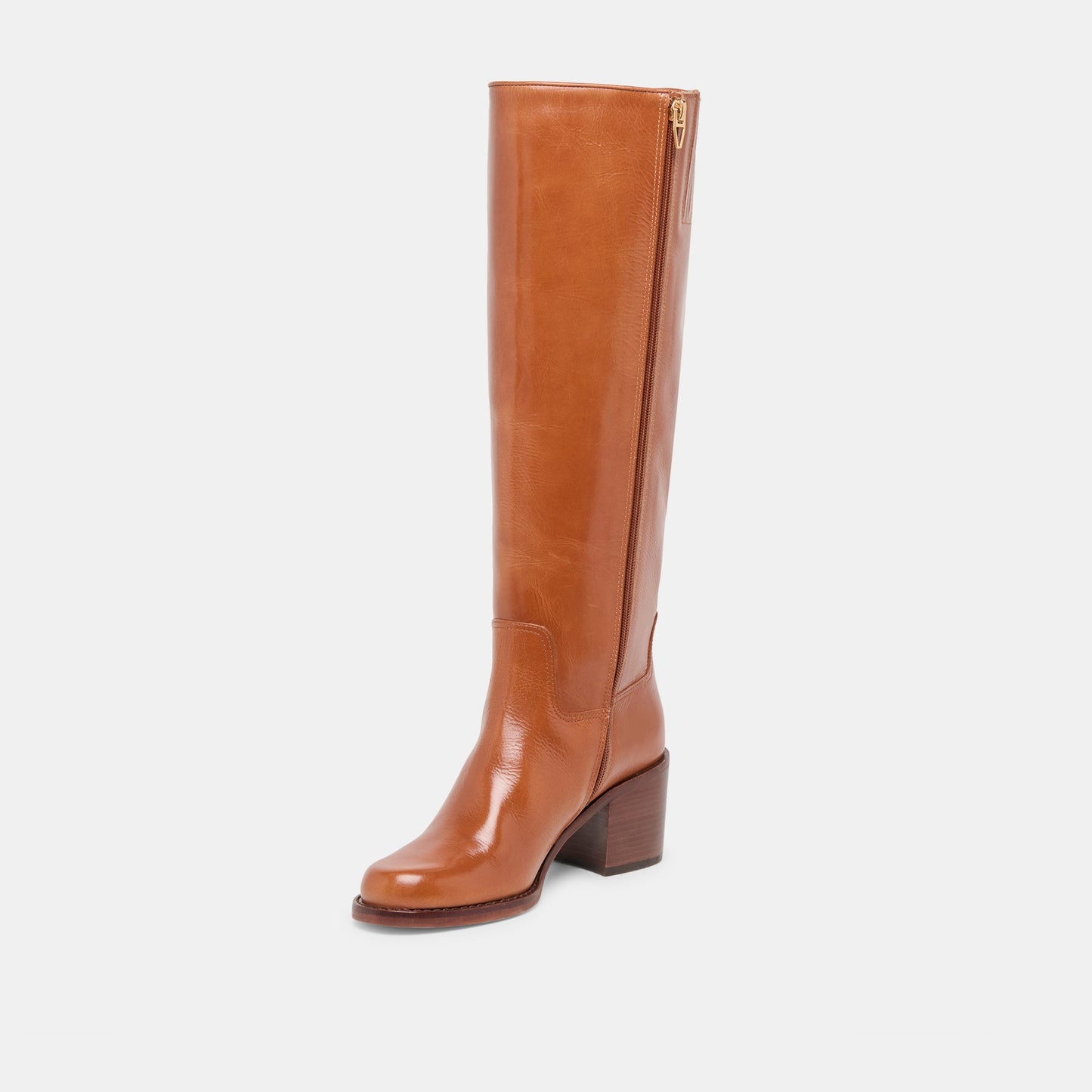 Lucyle Tan Leather Boots