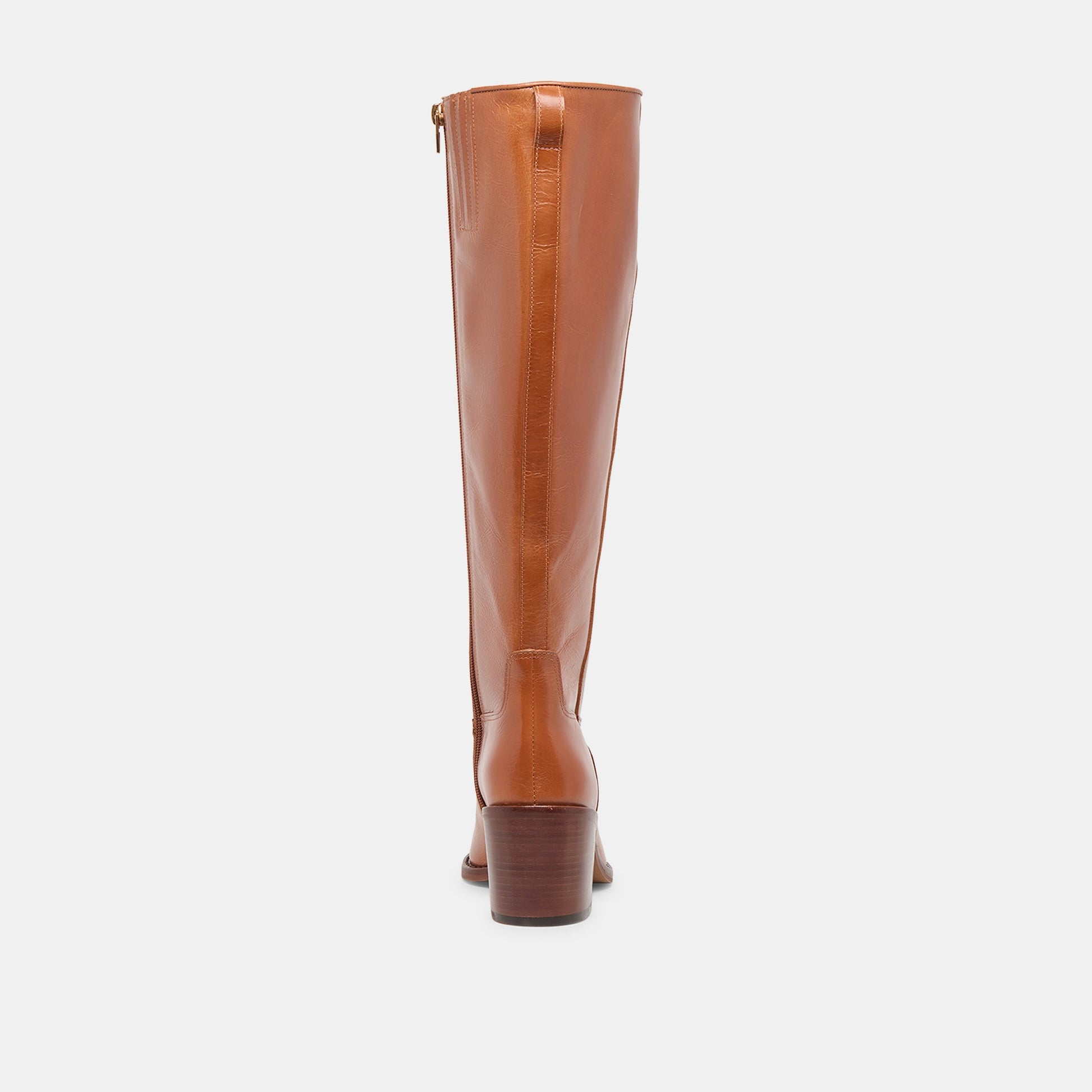 Lucyle Tan Leather Boots