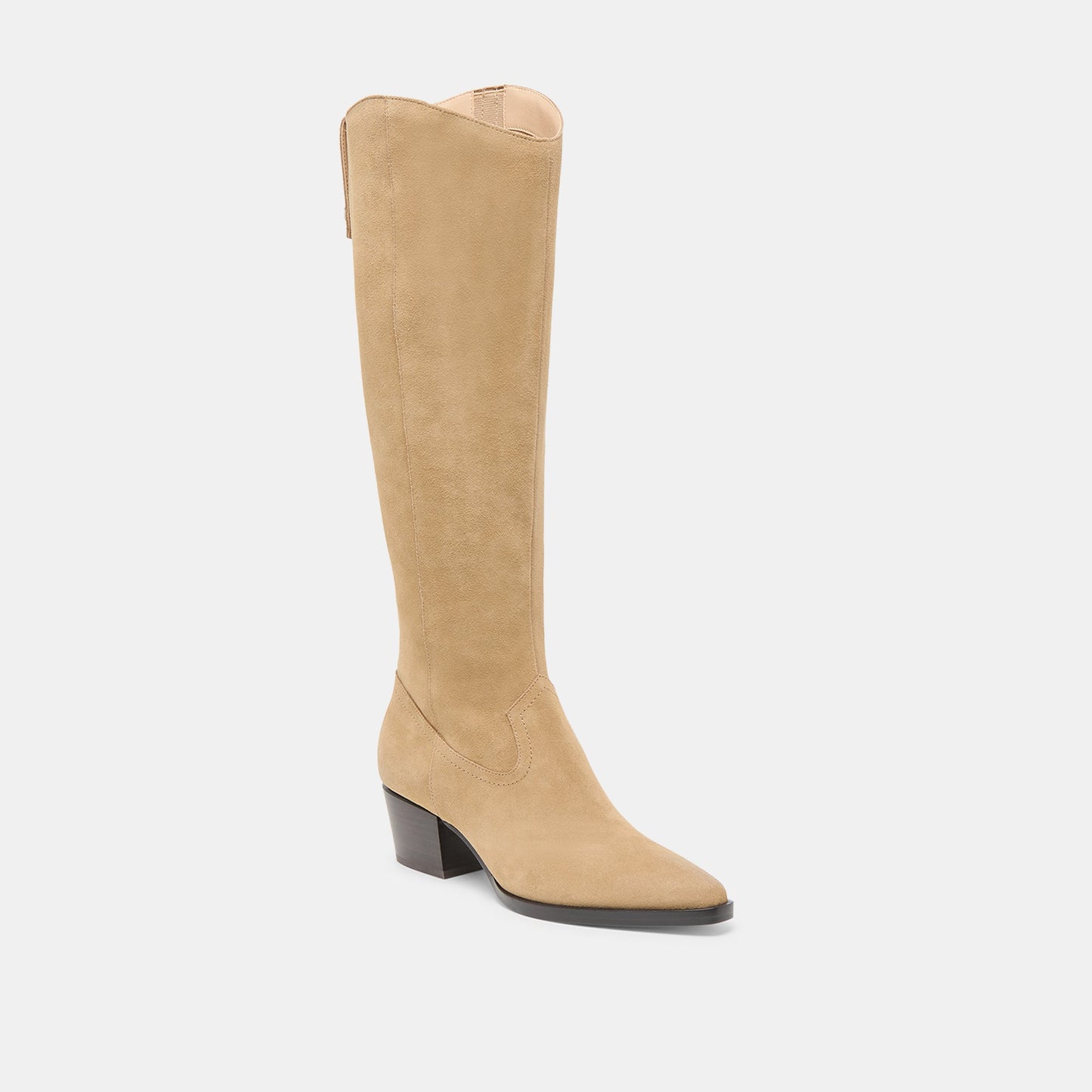Virona H2O Waterproof Dk Taupe Suede Extra Wide Calf Boots