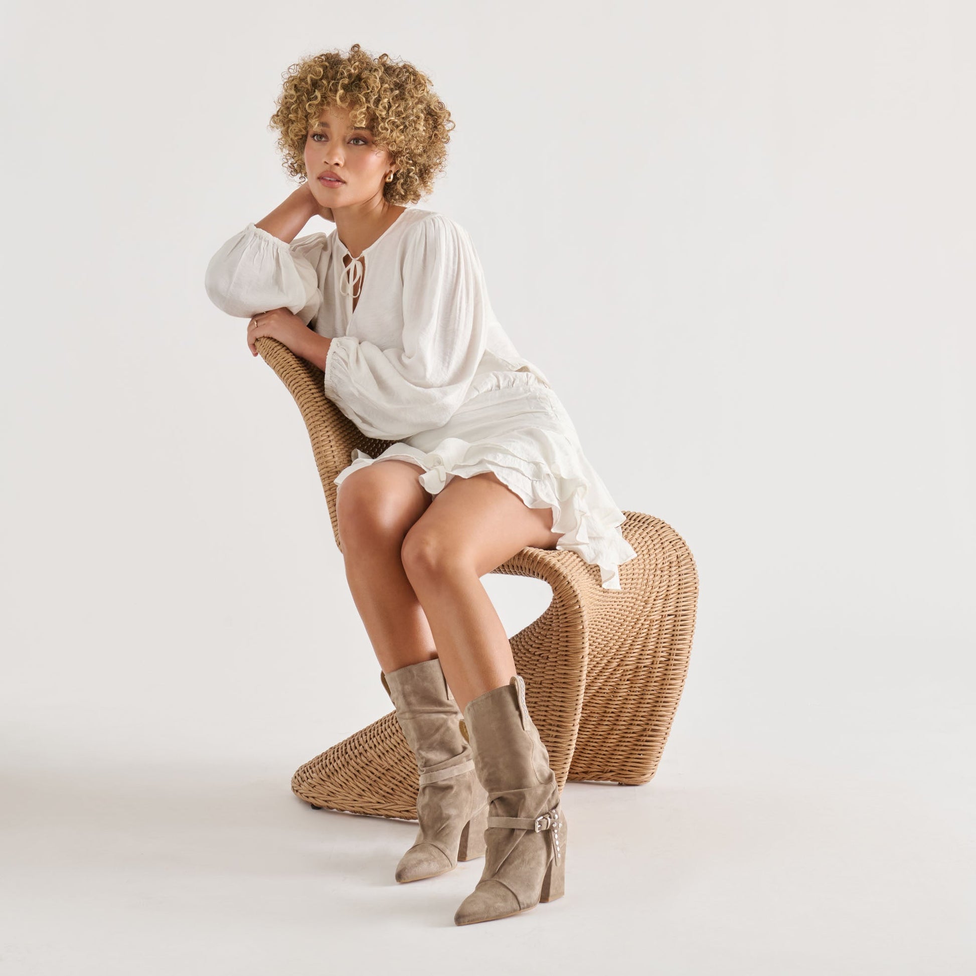 Morla Taupe Suede Boots