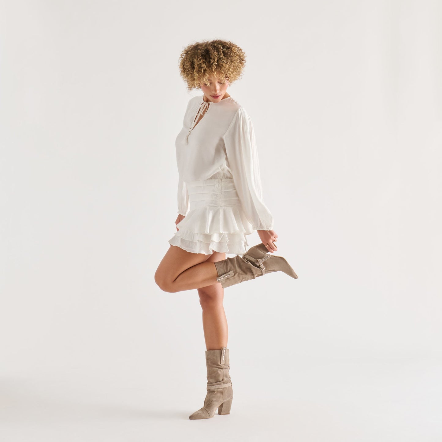 Morla Taupe Suede Boots