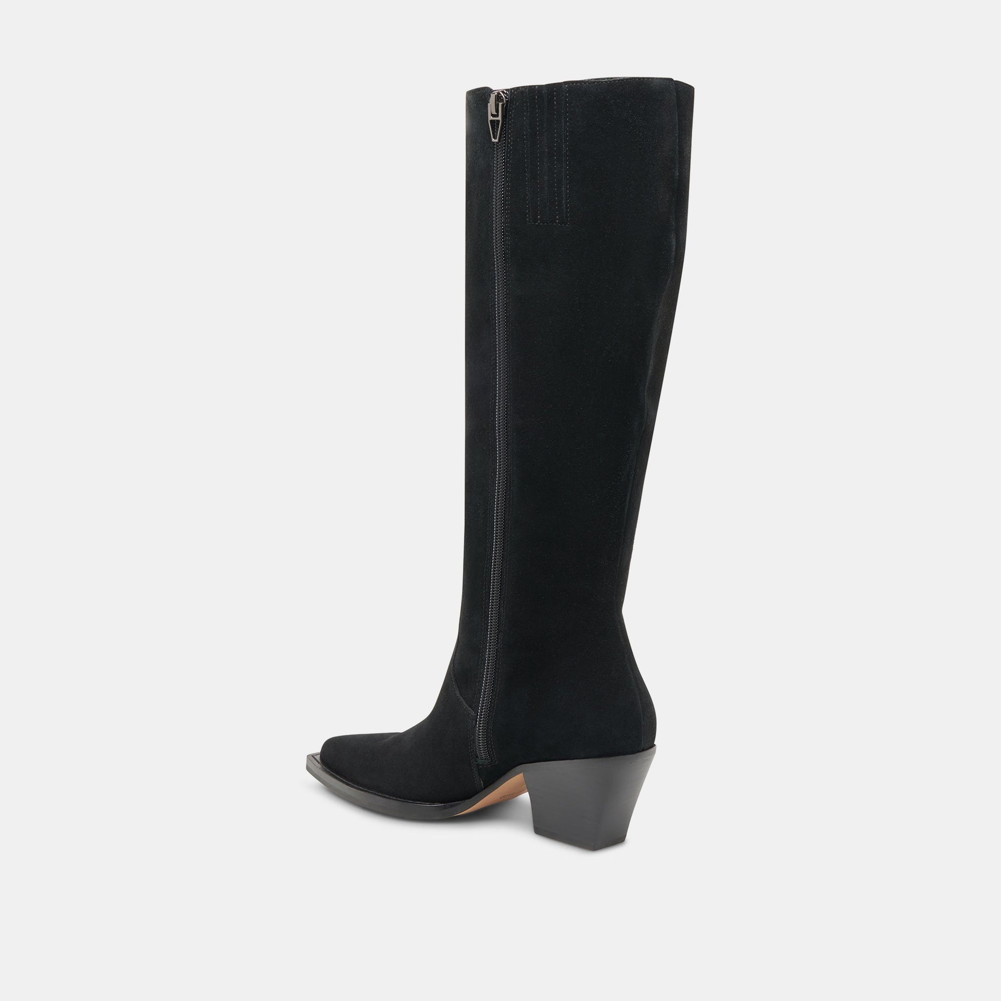 Raj Extra Wide Calf Onyx Suede Boots | Suede Wide Calf Boots
 – Dolce Vita
