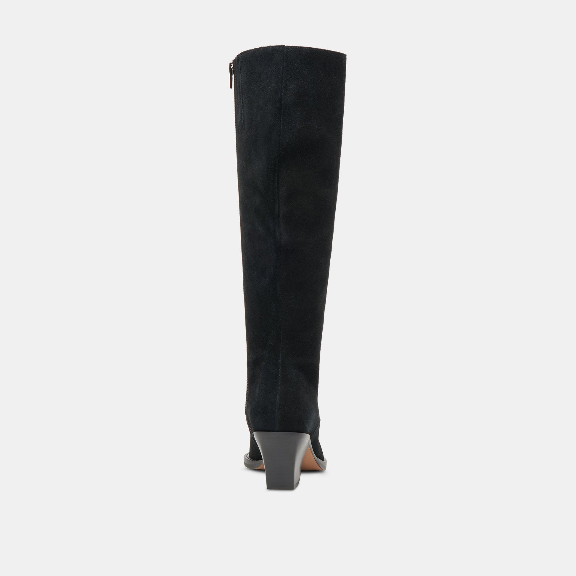 Raj Extra Wide Calf Onyx Suede Boots | Suede Wide Calf Boots
 – Dolce Vita