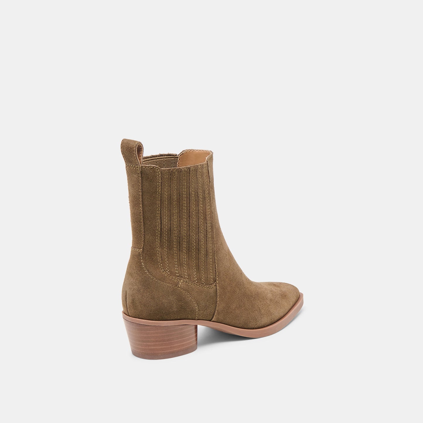 Faint H2O Waterproof Olive Suede Booties