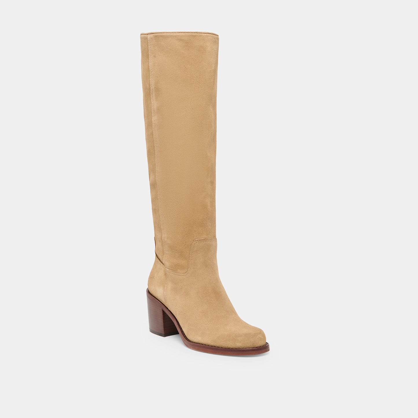 Lucyle Wide Calf Dk Taupe Suede Boots