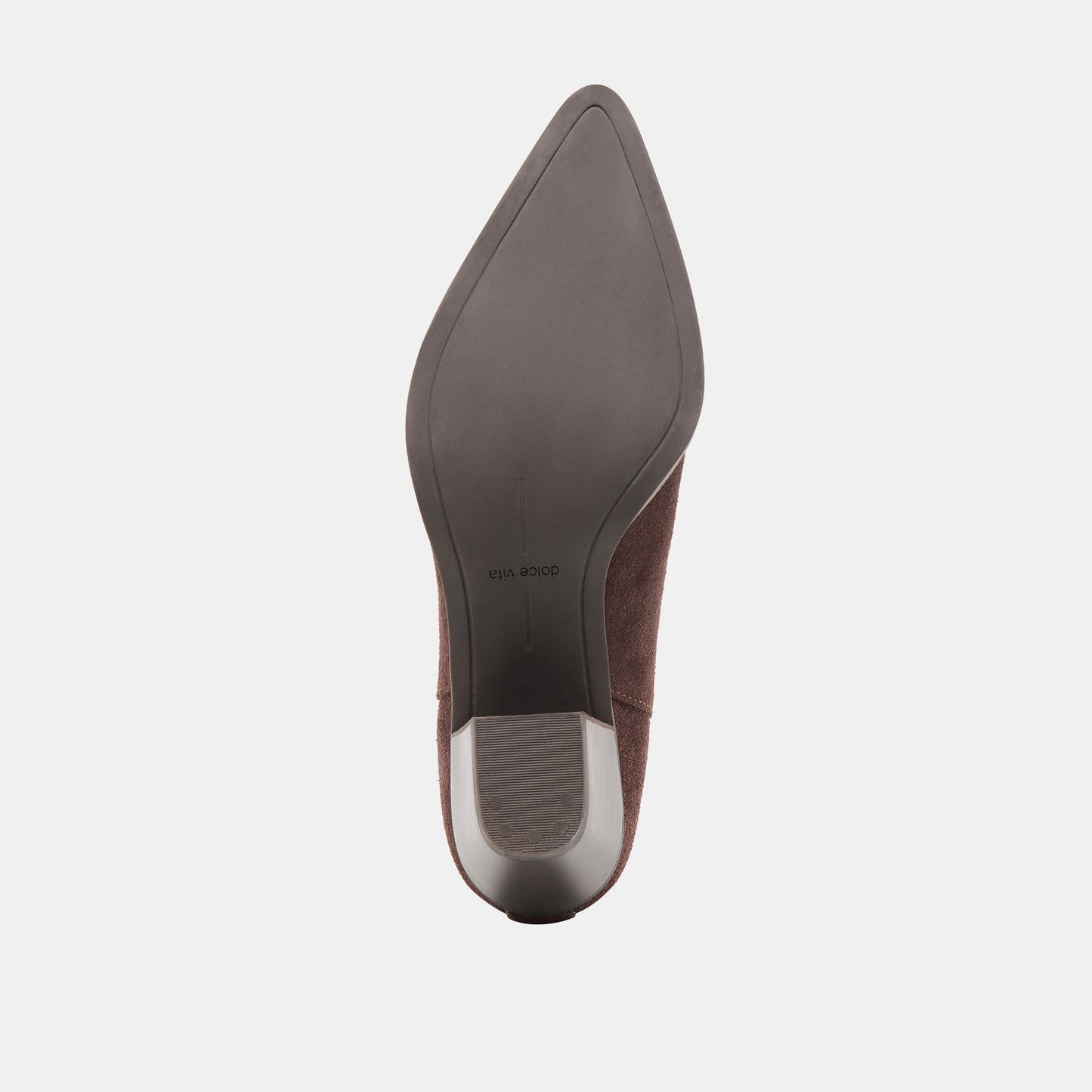 Slim Mahogany Suede Booties