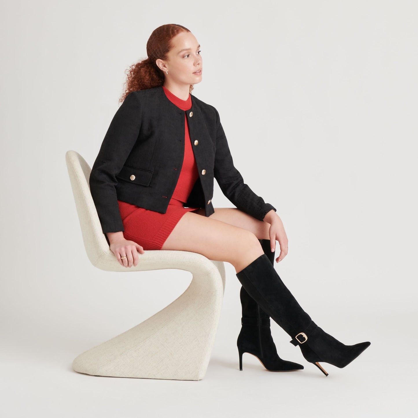 KINZY BOOTS ONYX SUEDE
 – Dolce Vita