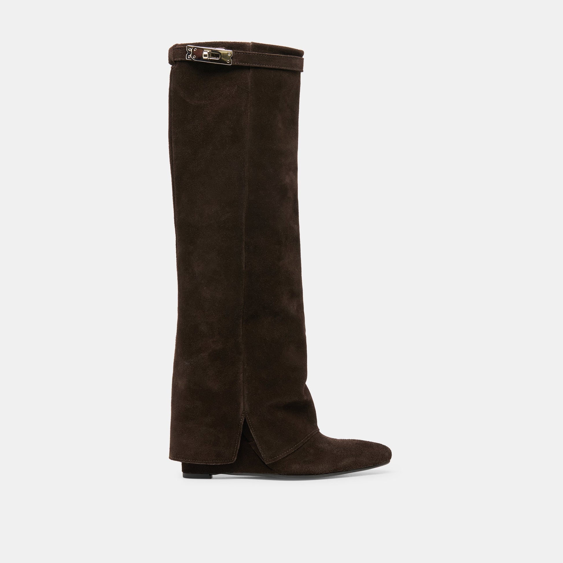 Aggy Dk Brown Suede Boots