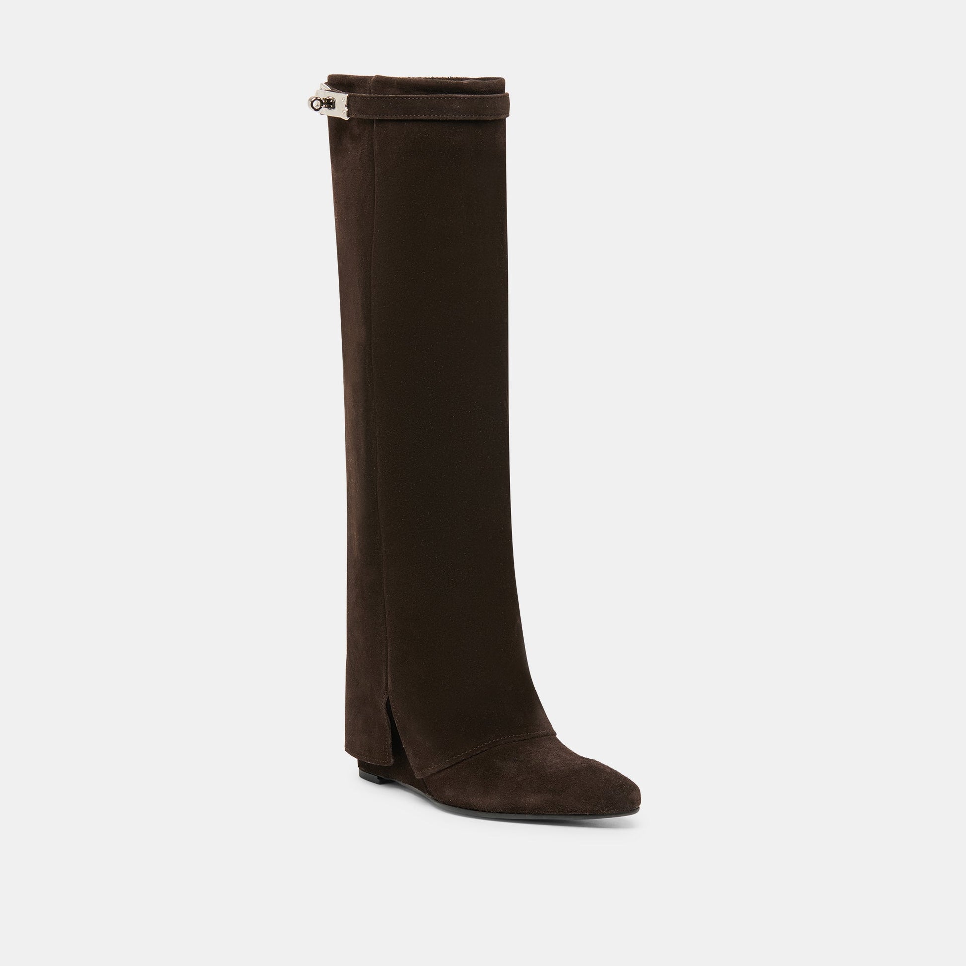 Aggy Dk Brown Suede Boots