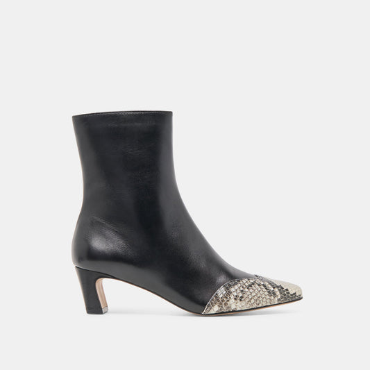 Anika Black Multi Leather Boots